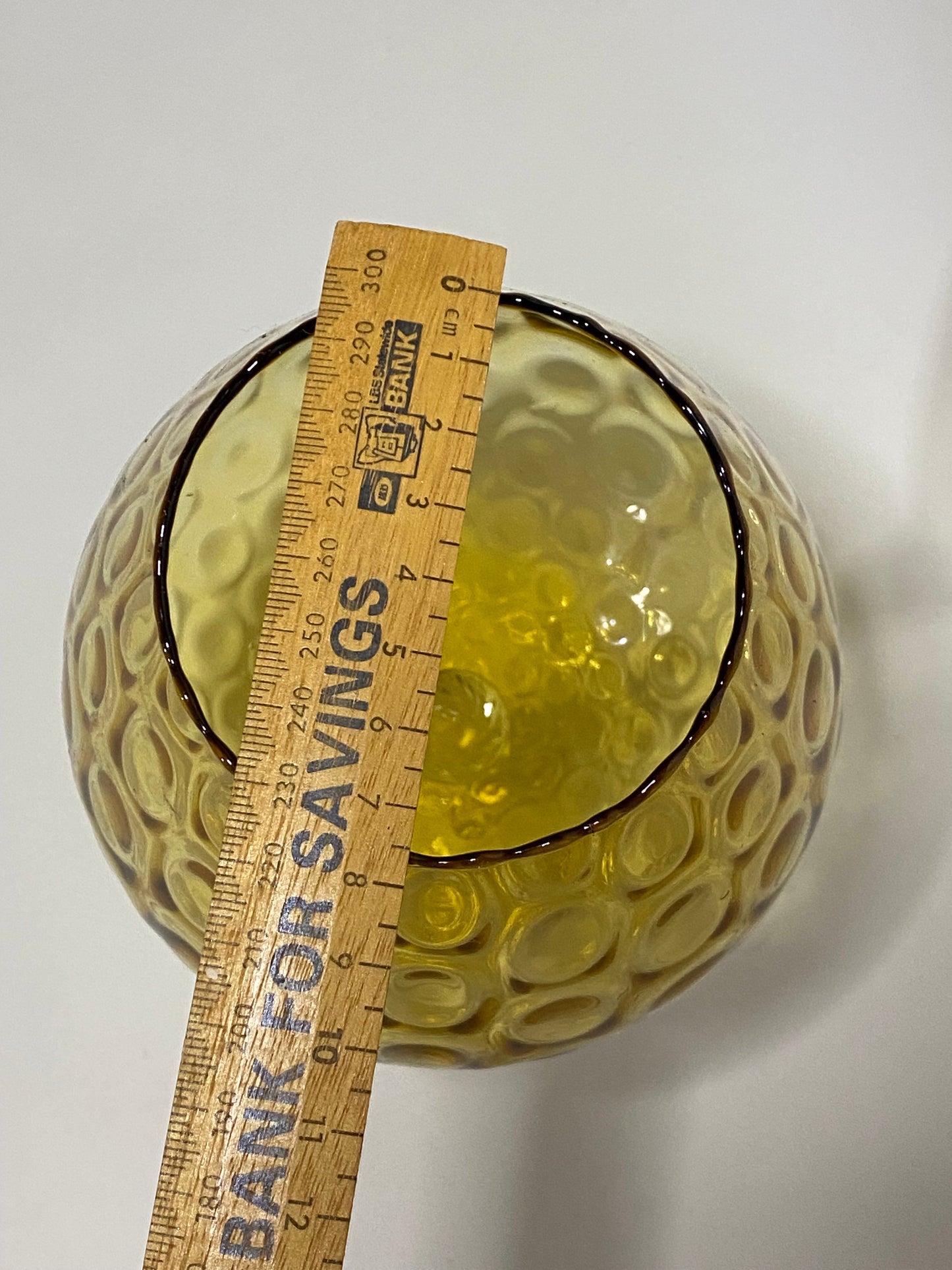 Large 1950s Empoli Glass in Gold