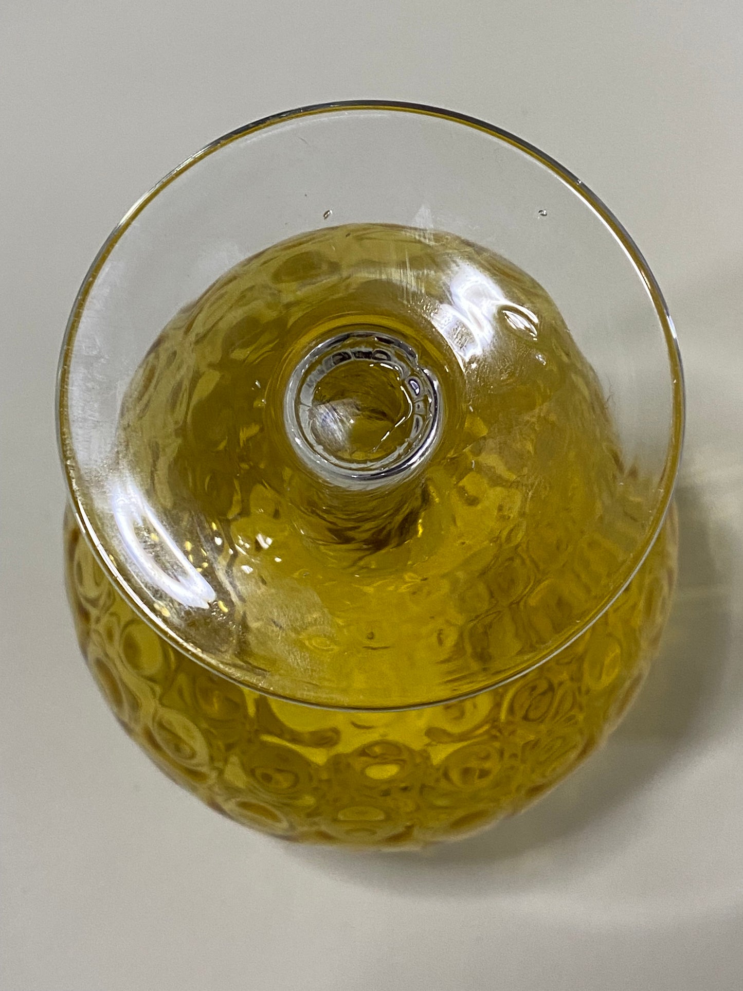 Large 1950s Empoli Glass in Gold