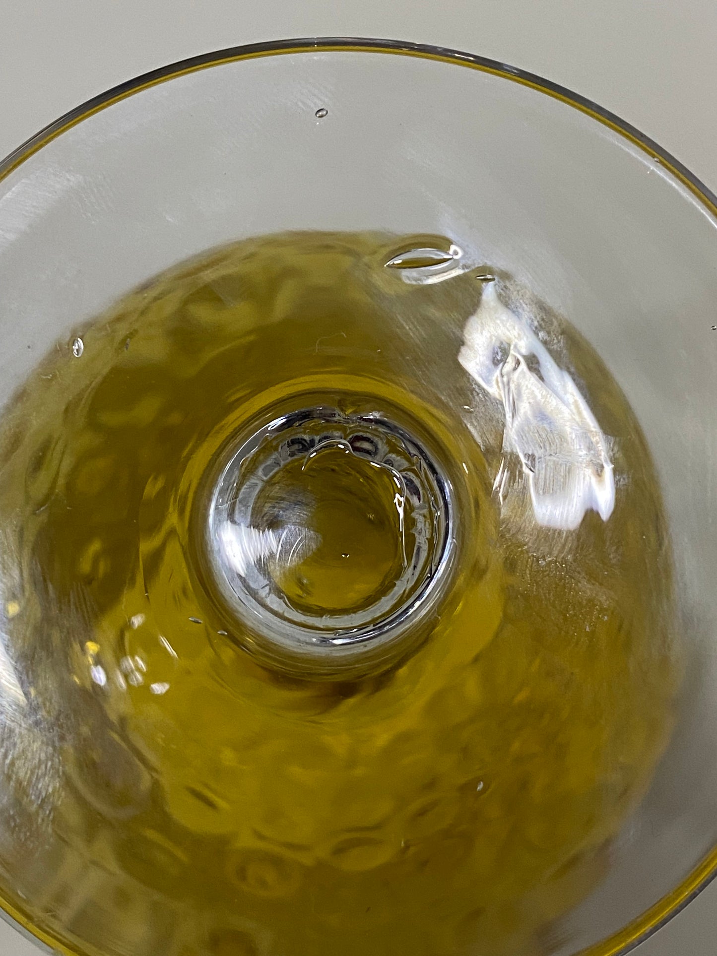 Large 1950s Empoli Glass in Gold