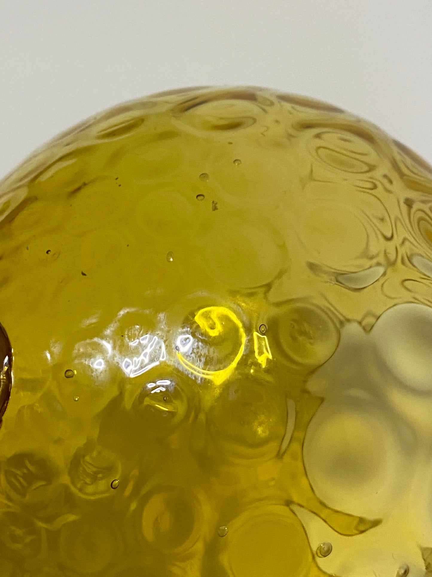 Large 1950s Empoli Glass in Gold