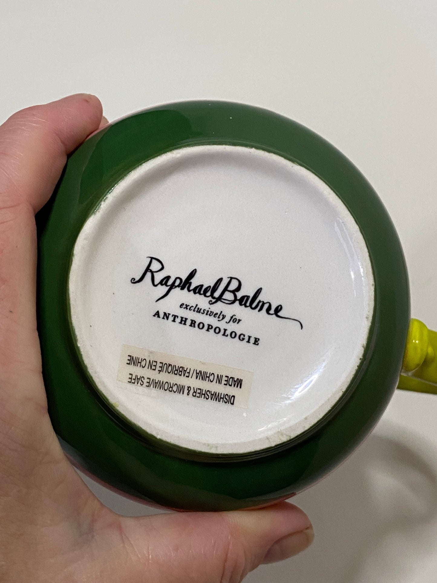 Collectable Anthropologie Mug - Raphael Balme - Greyhound design (no box)