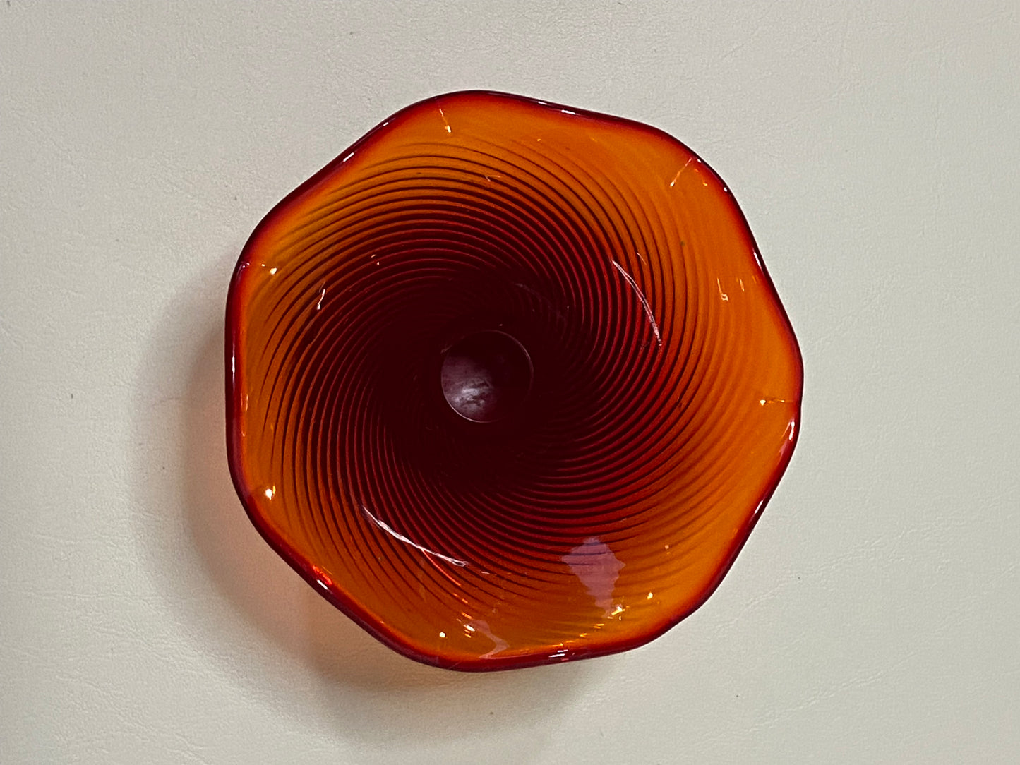 Vintage Small Amberina Glass Vase