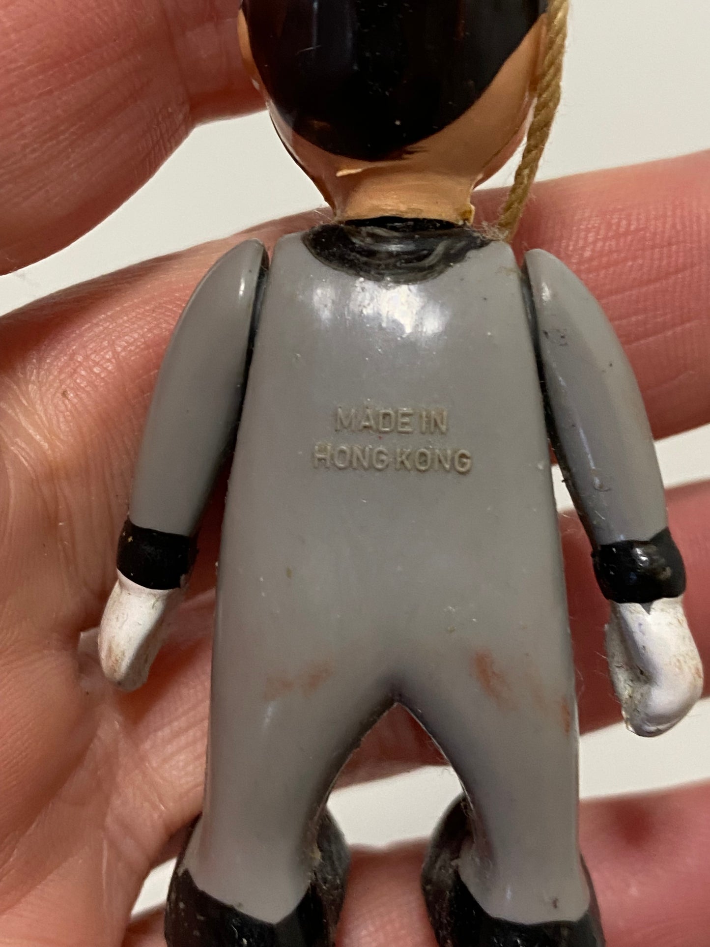 1970s FACITMAN mascot- grey - Made in Hong Kong