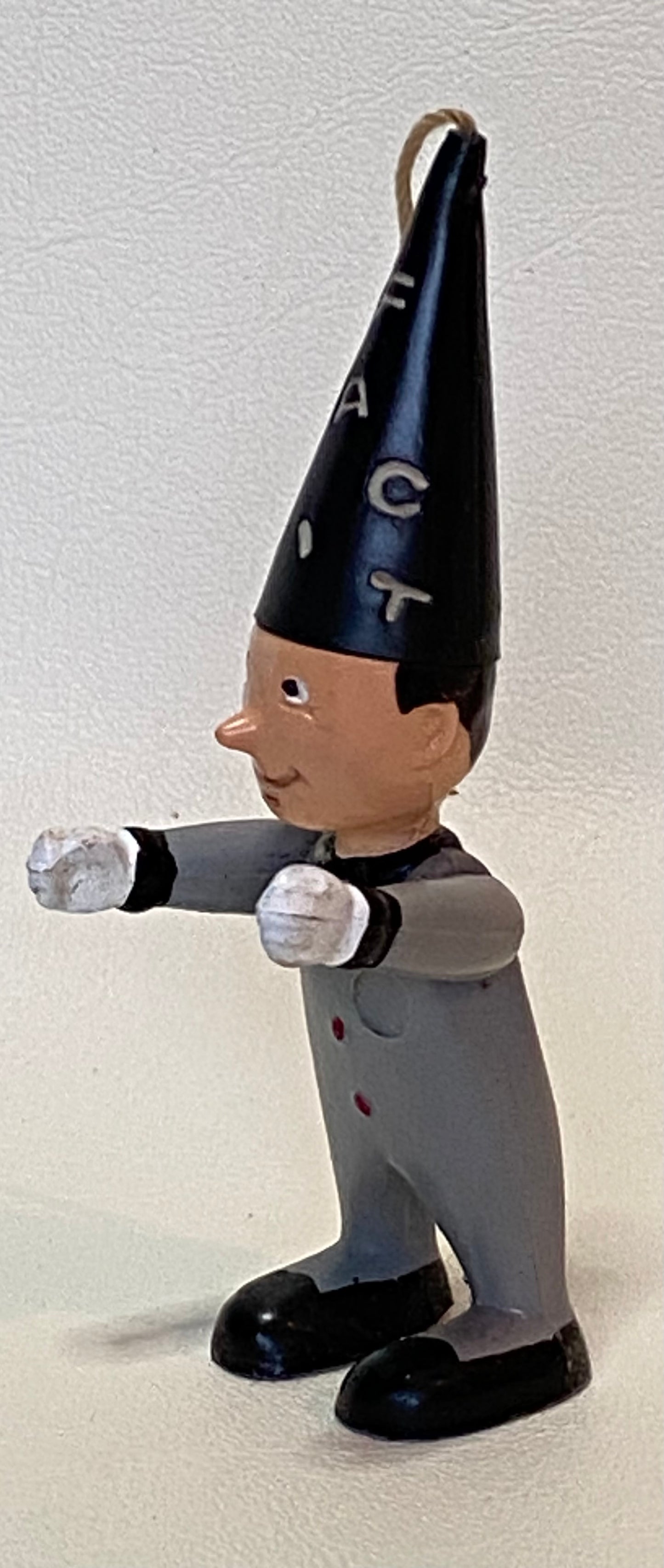 1970s FACITMAN mascot- grey - Made in Hong Kong