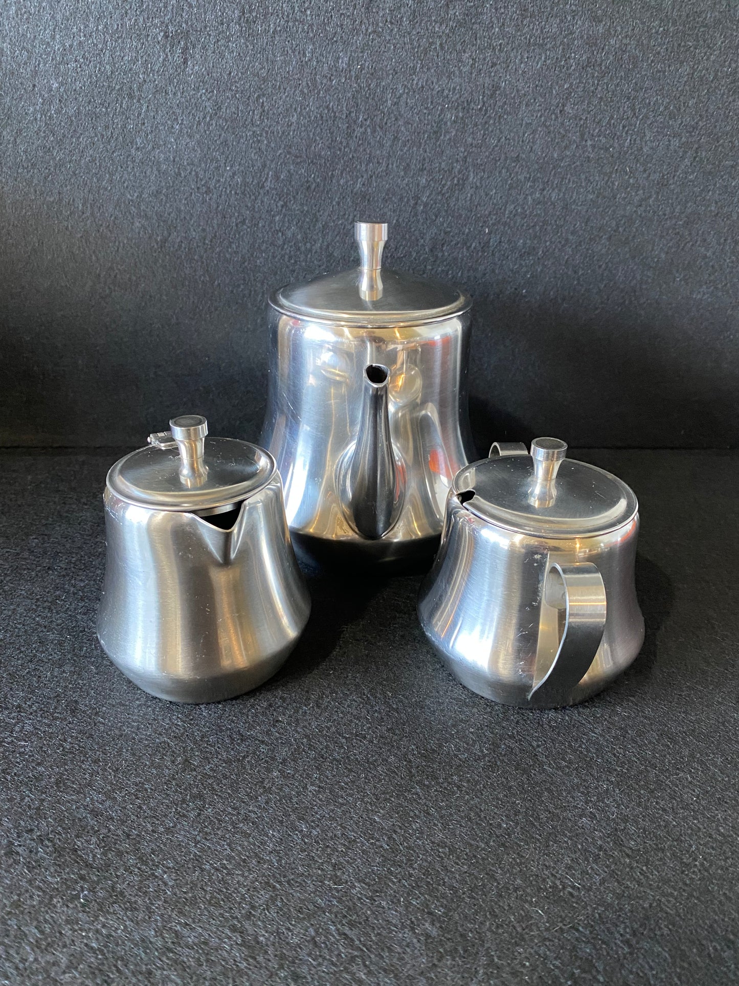 Vintage Tea set GROSVENOR STAINLESS STEEL