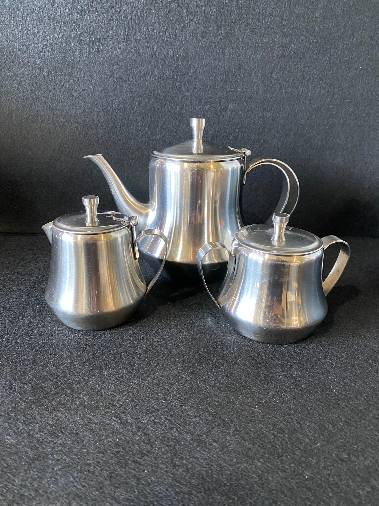 Vintage Tea set GROSVENOR STAINLESS STEEL