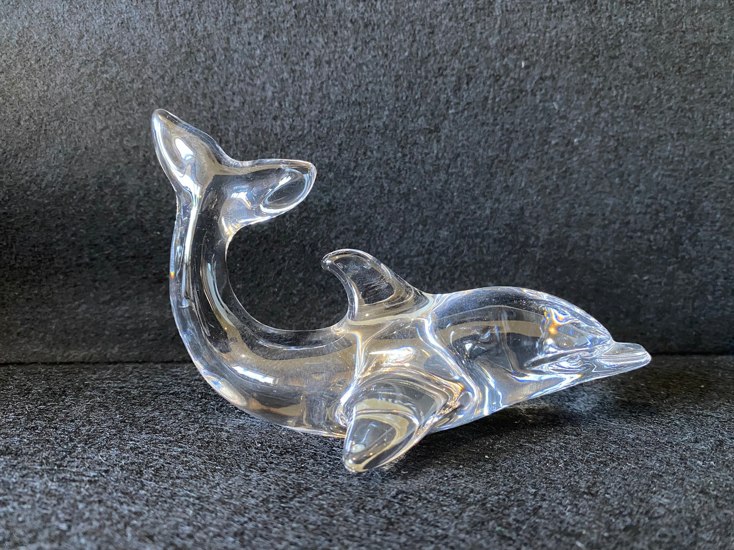 Vintage Villaroy and Boch Glass Dolphin