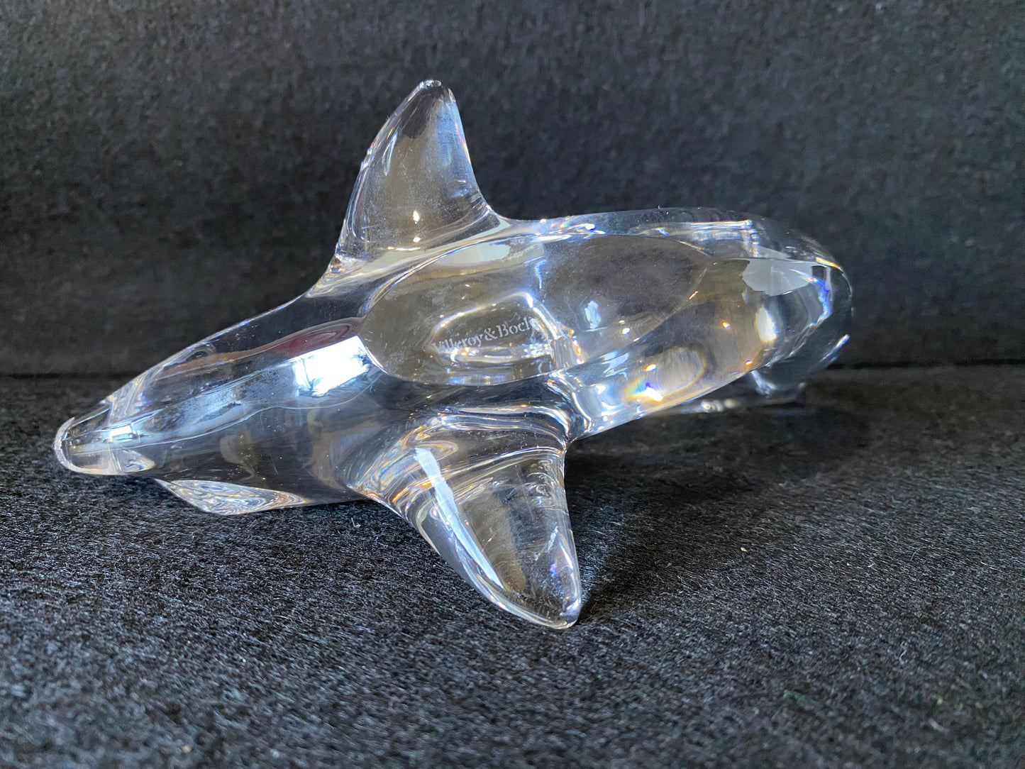Vintage Villaroy and Boch Glass Dolphin