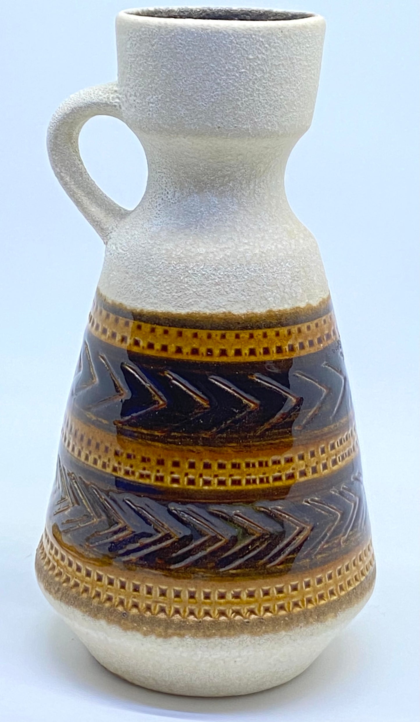 West German Dümler & Breiden 303/16 jug/vase with Aztec design 1960s