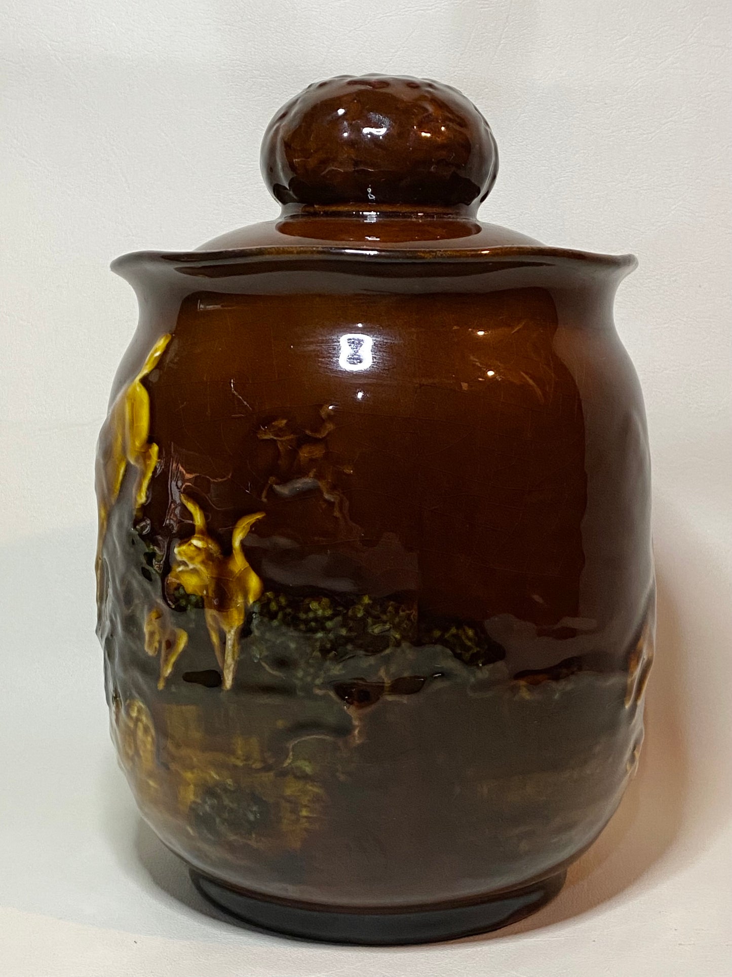 Antique Royal Doulton Ceramic Humidor (tobacco jar) 1901-1922
