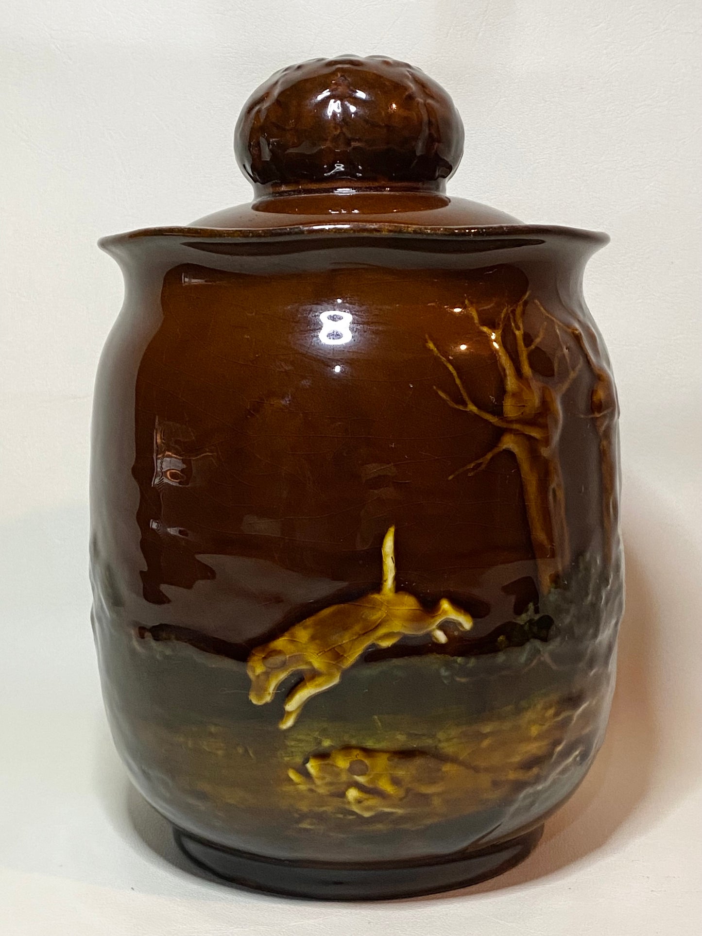 Antique Royal Doulton Ceramic Humidor (tobacco jar) 1901-1922