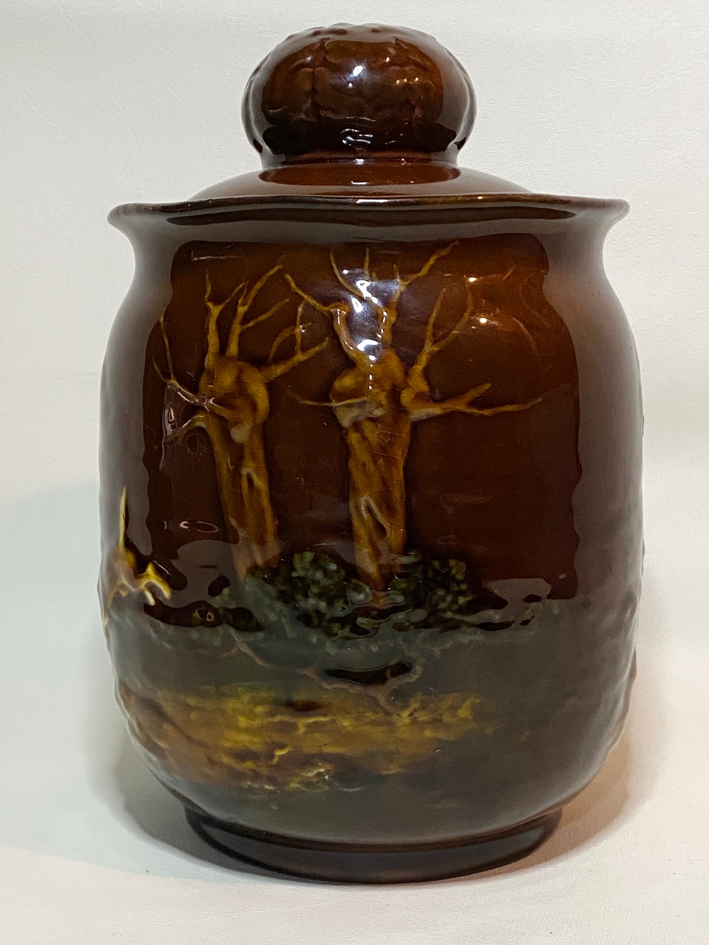Antique Royal Doulton Ceramic Humidor (tobacco jar) 1901-1922
