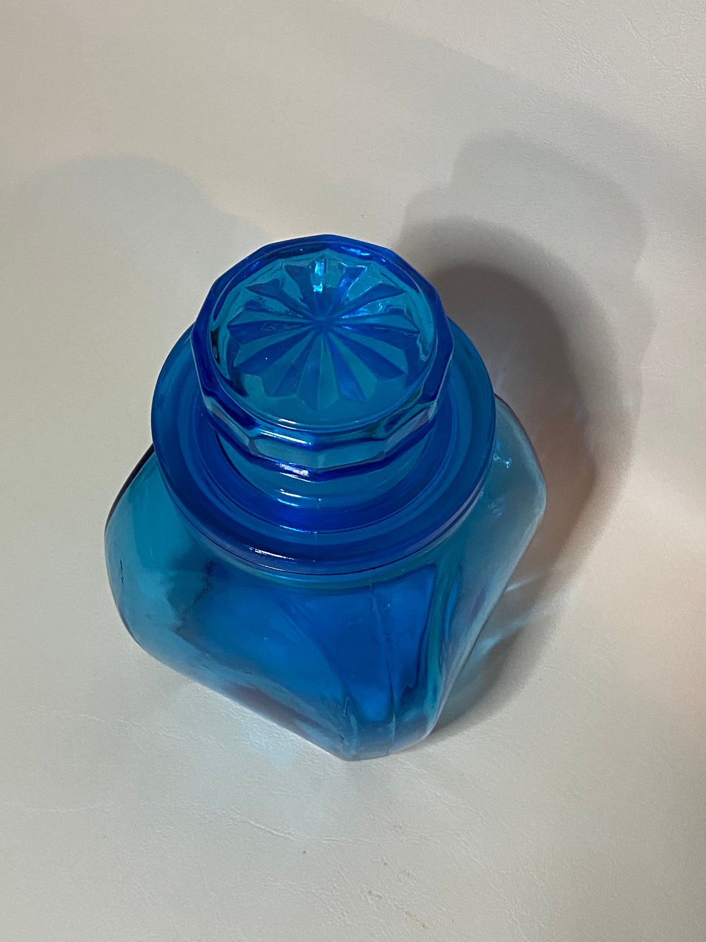 Vintage Belgian Blue Apothecary Jar