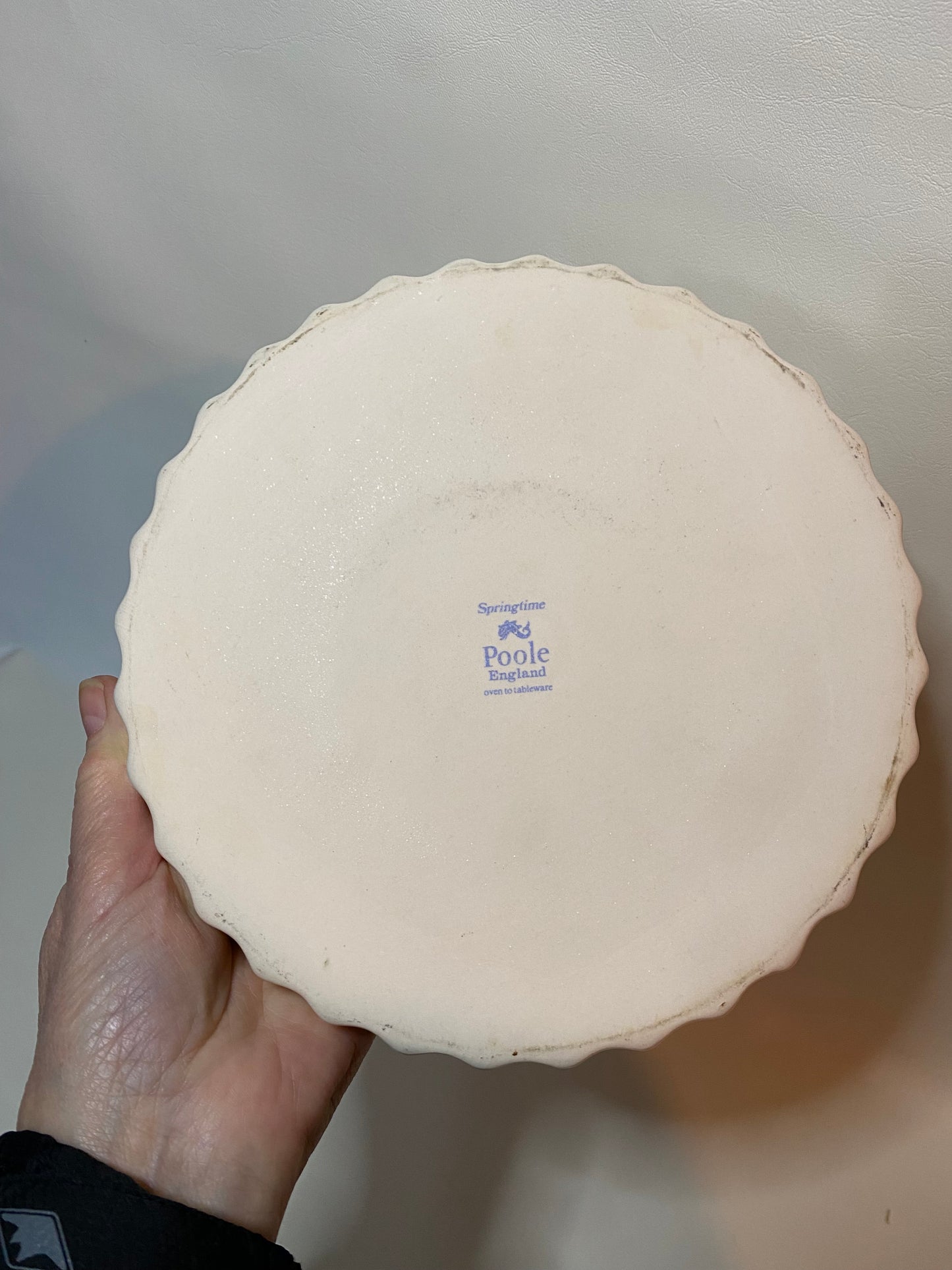 Vintage Poole Pottery Quiche Dish - Spring Time Floral Design