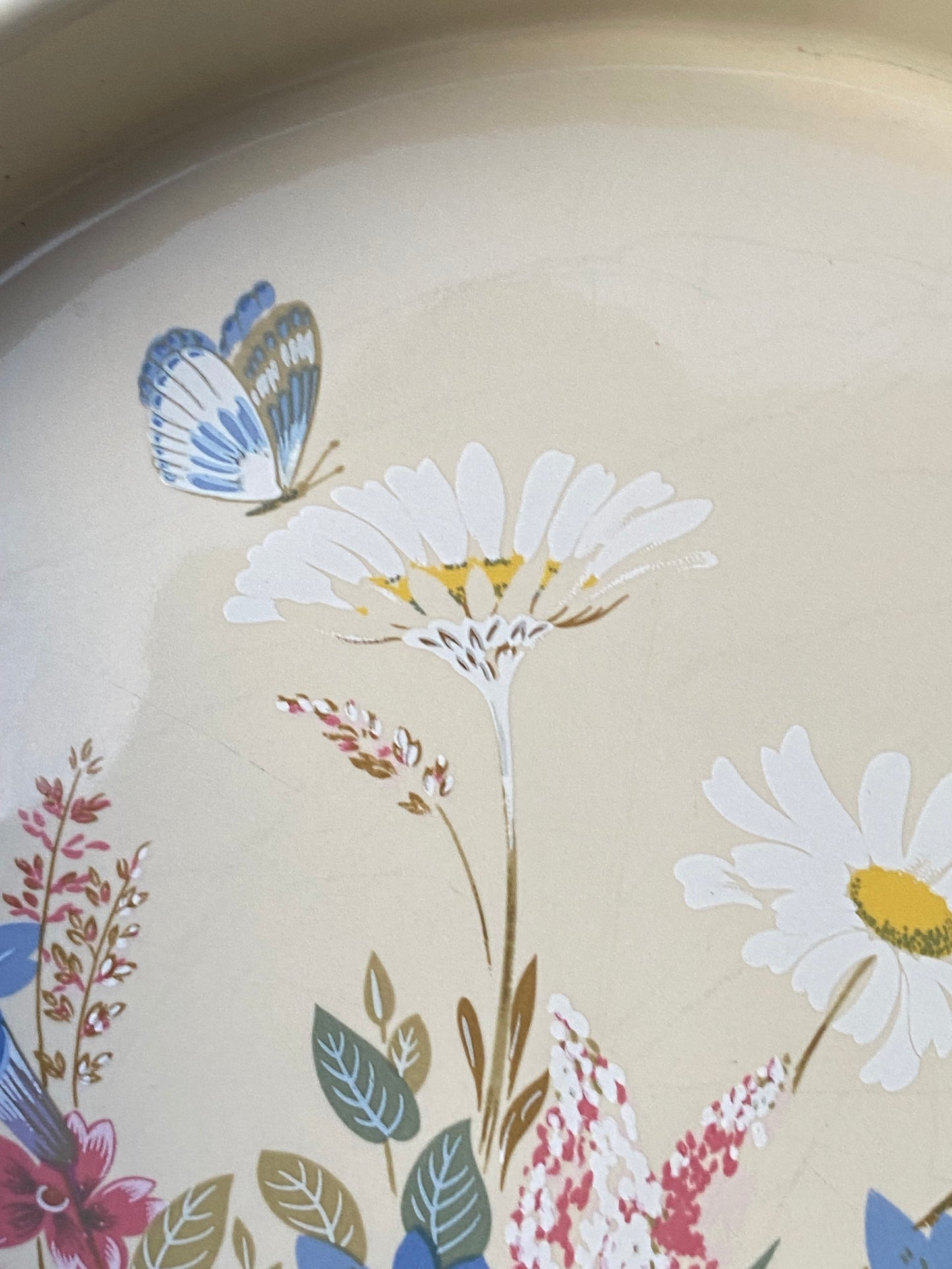 Vintage Poole Pottery Quiche Dish - Spring Time Floral Design