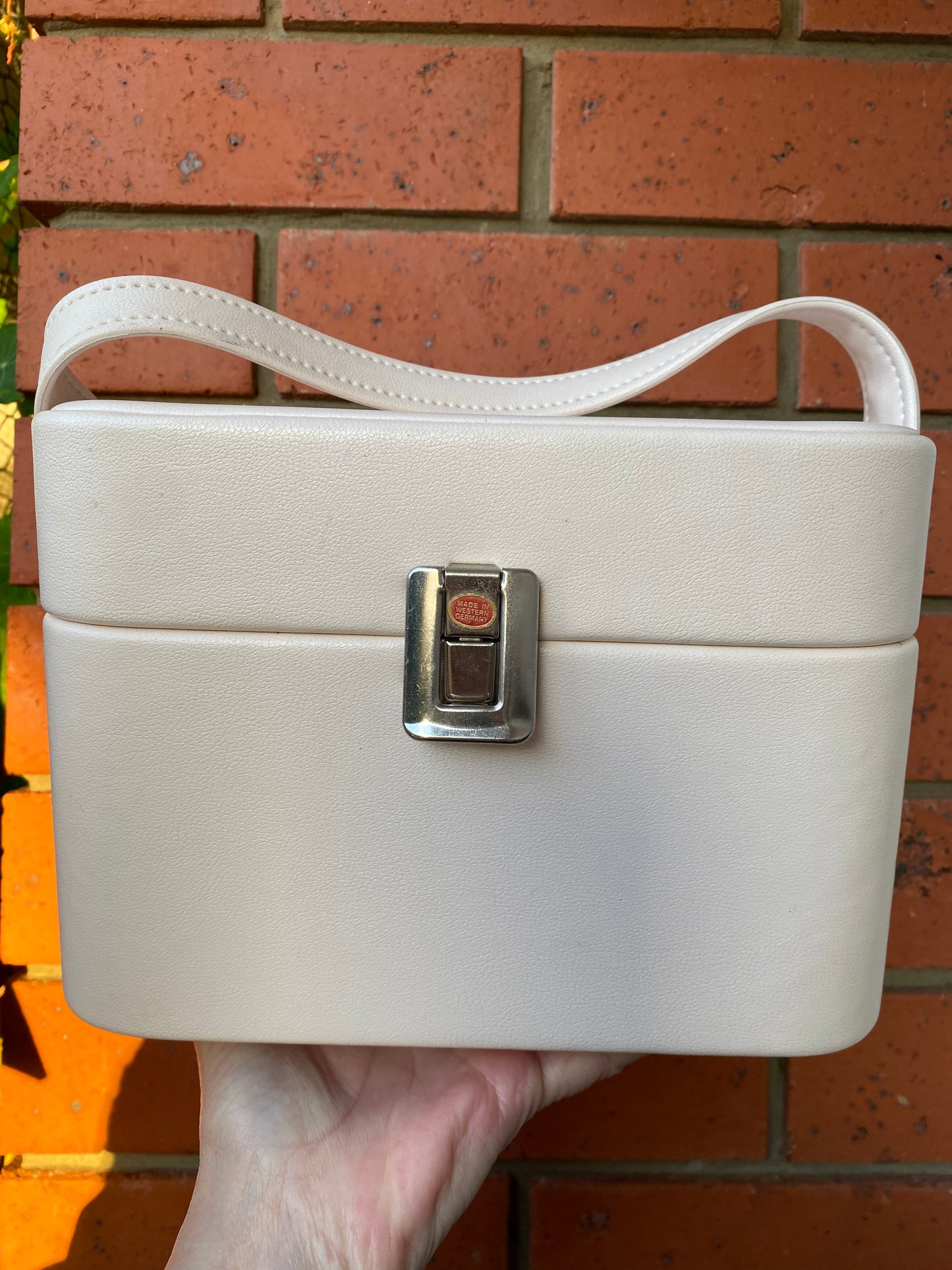 Vintage West German Beauty Case with vintage beads