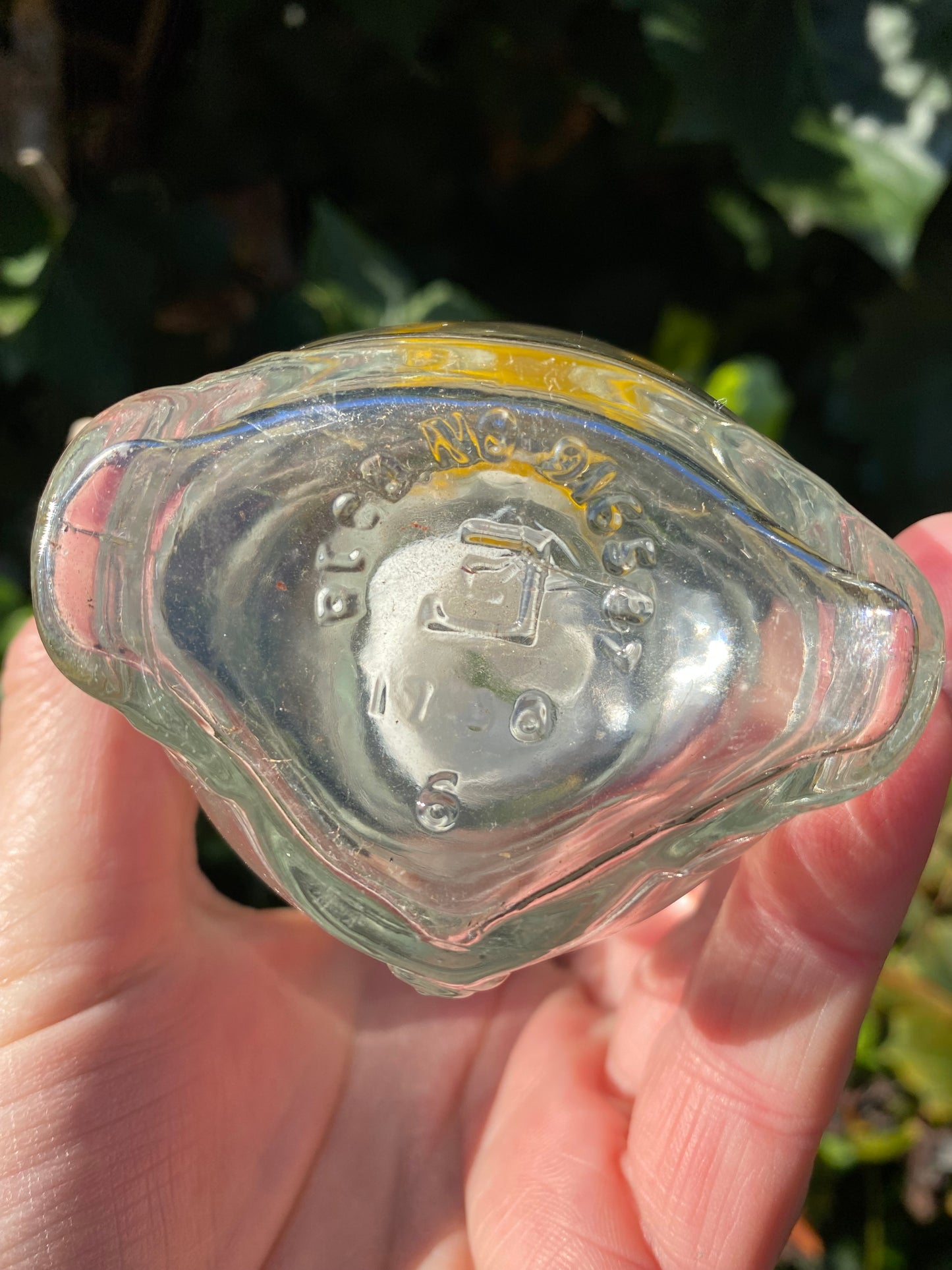 1960s Andre Philippe Glass Sailor Piggy Bank
