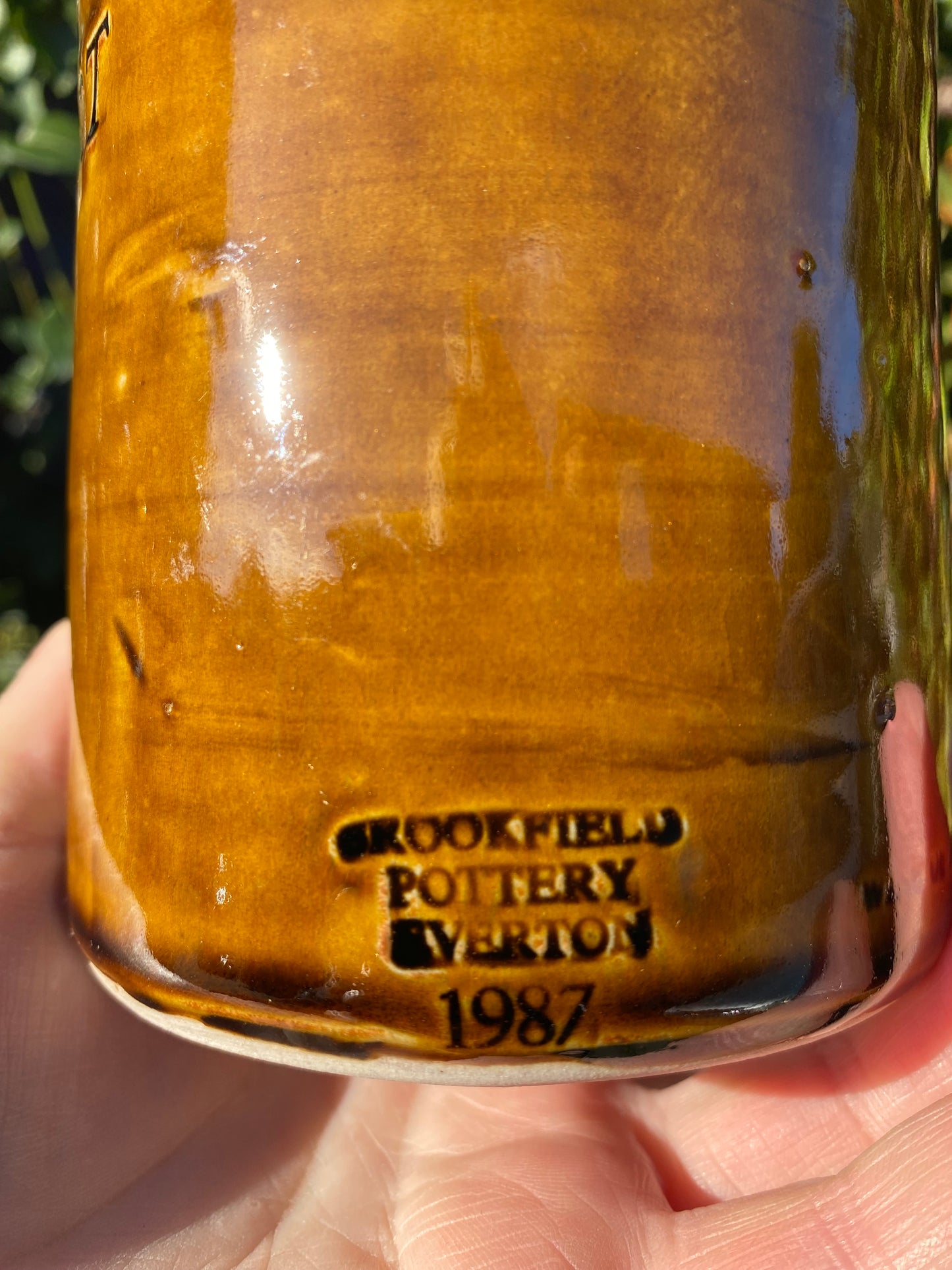 Vintage Rutherglen Campbells Special Port Pottery Decanter