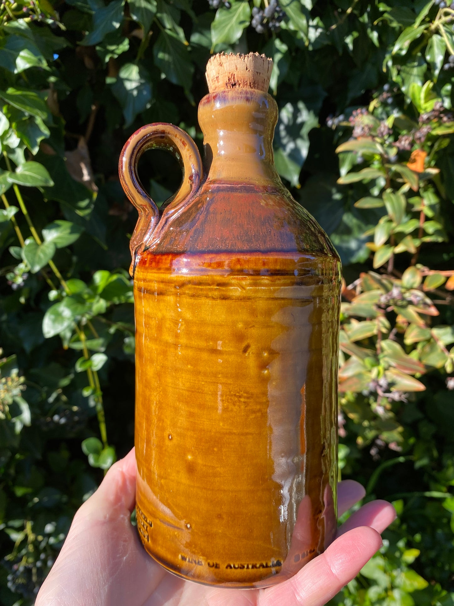 Vintage Rutherglen Campbells Special Port Pottery Decanter