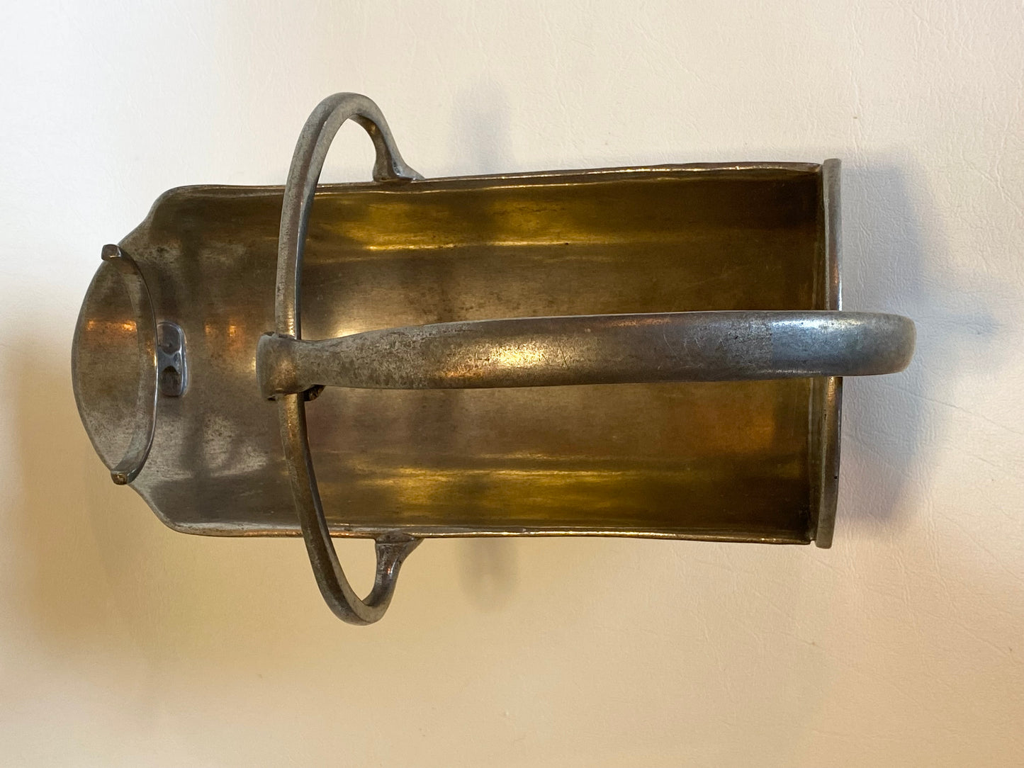 Vintage Pewter Wine Bottle Cradle