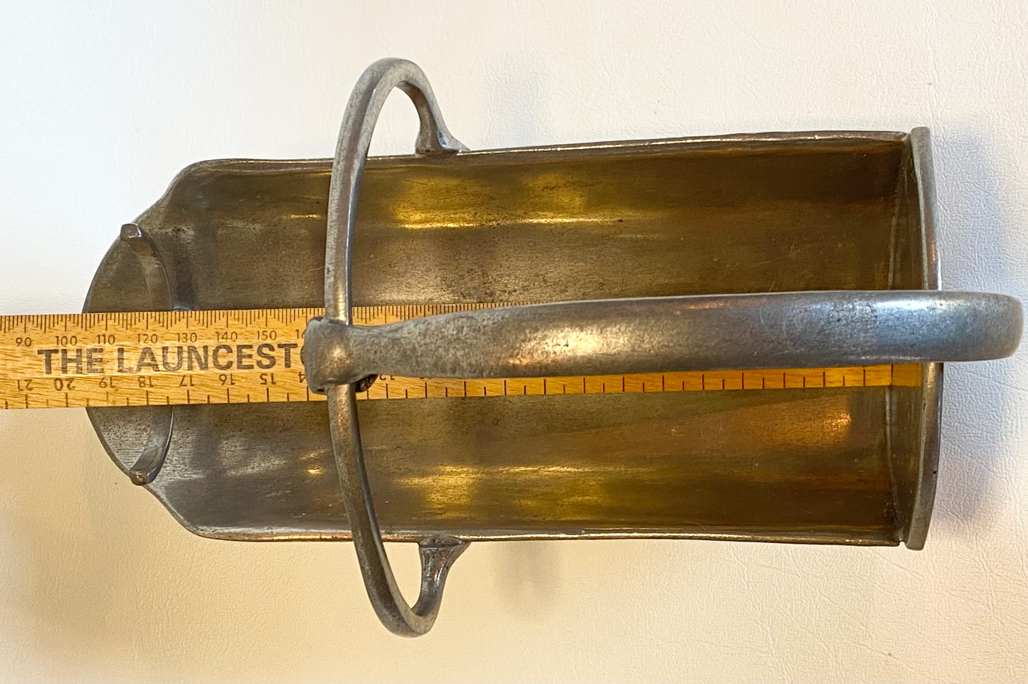 Vintage Pewter Wine Bottle Cradle