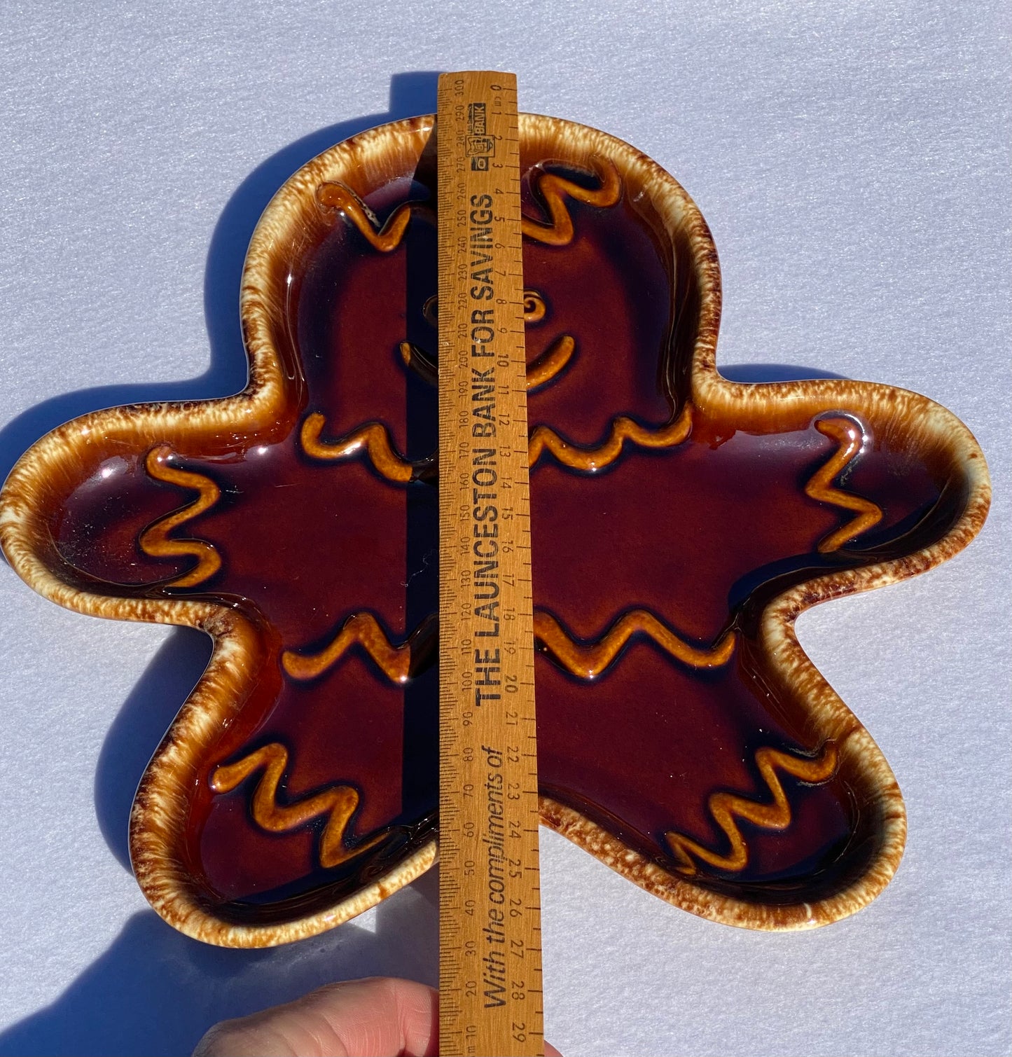 2. Vintage HULL USA Gingerbread Man Cookie plate