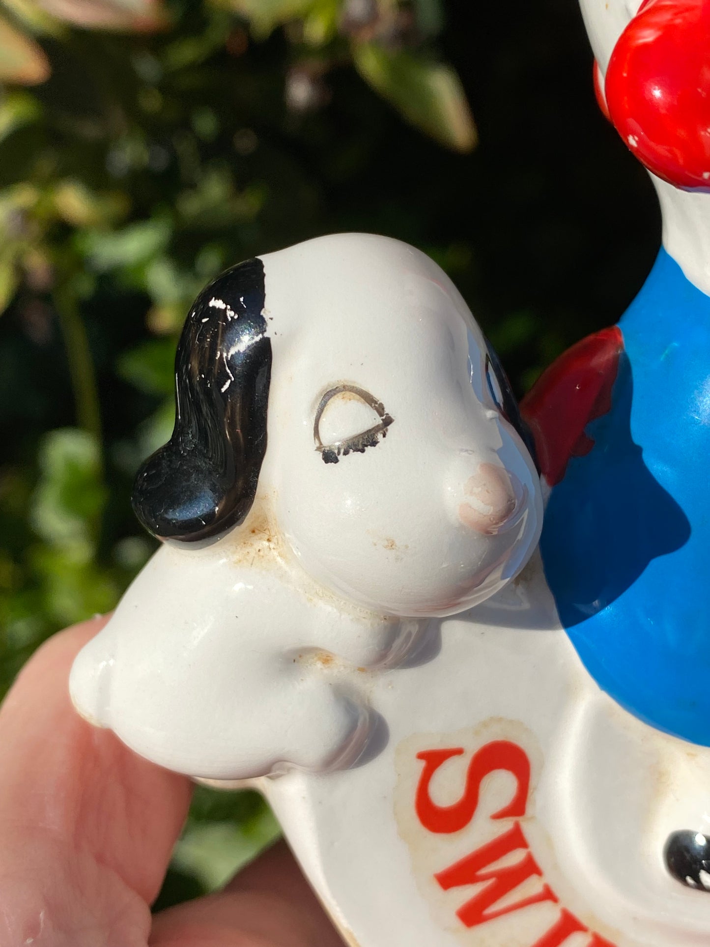 Vintage Snoopy Swing Bank Ceramic Money Box