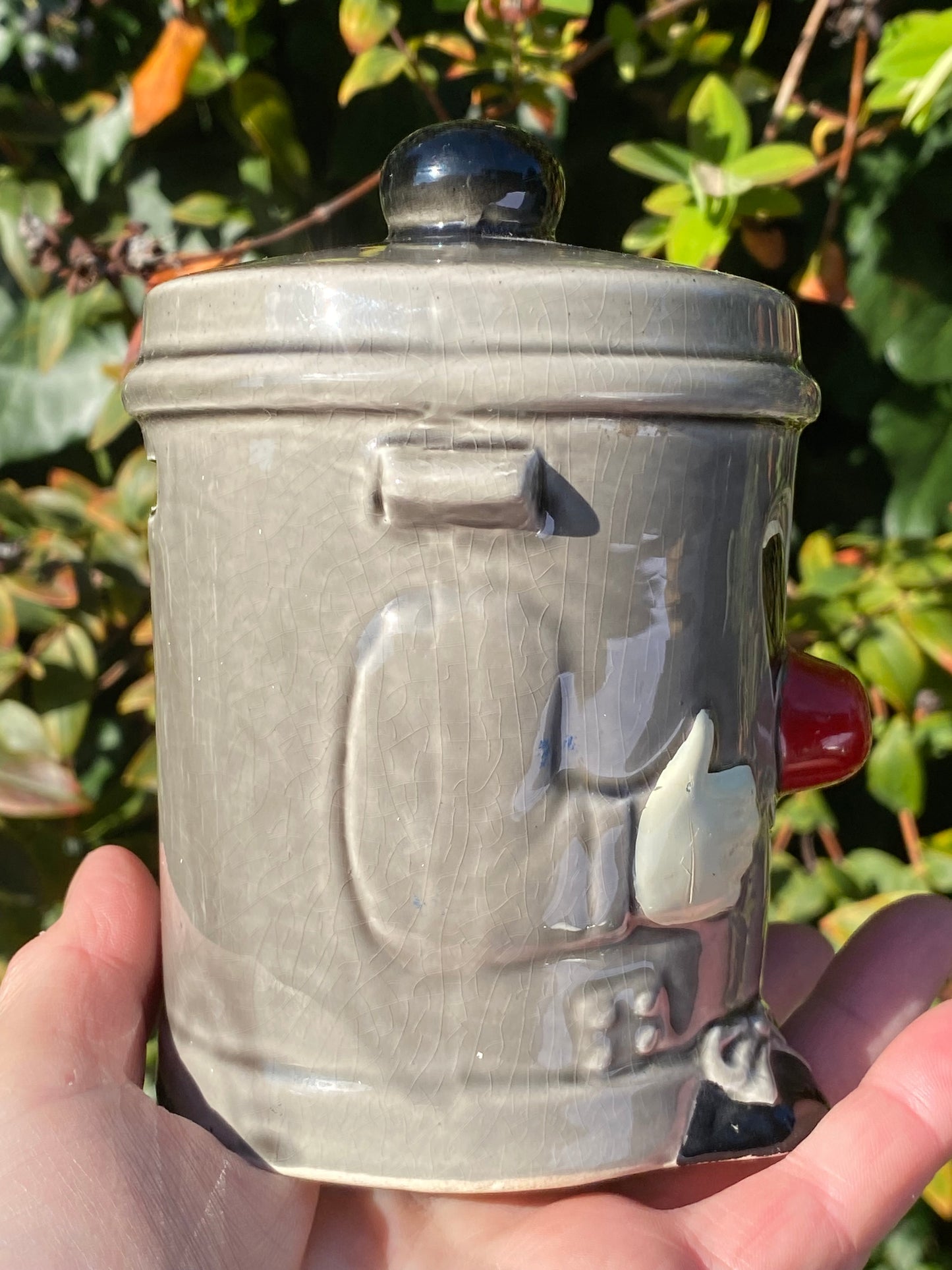 1980’s Vintage Dusty Bin Ceramic Money Box