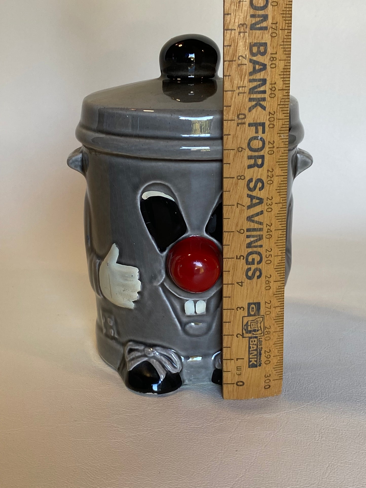 1980’s Vintage Dusty Bin Ceramic Money Box