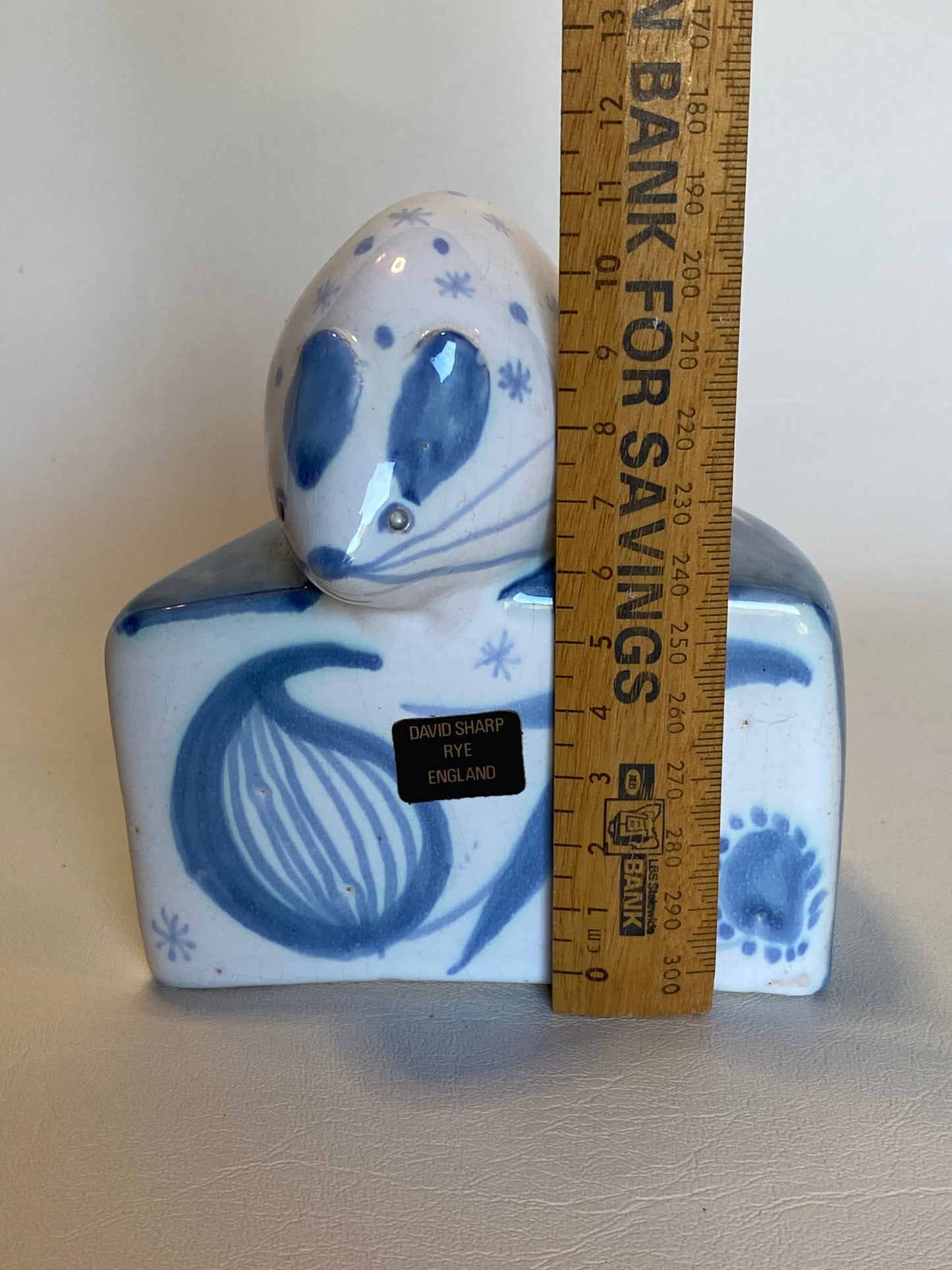 David Sharp Rye England Ceramic Mouse Money Box