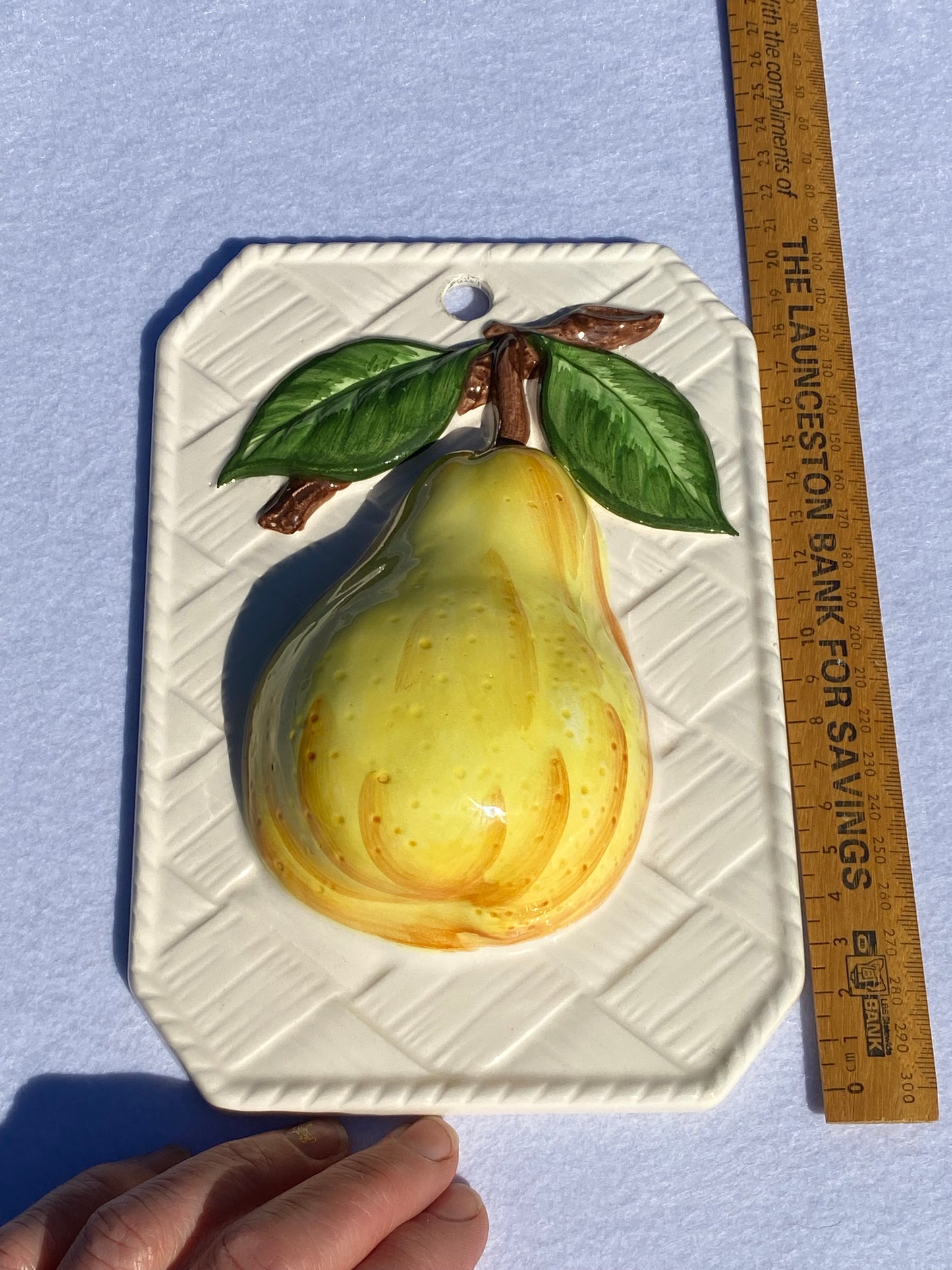 Vintage Japanese Wall Plate - Pear