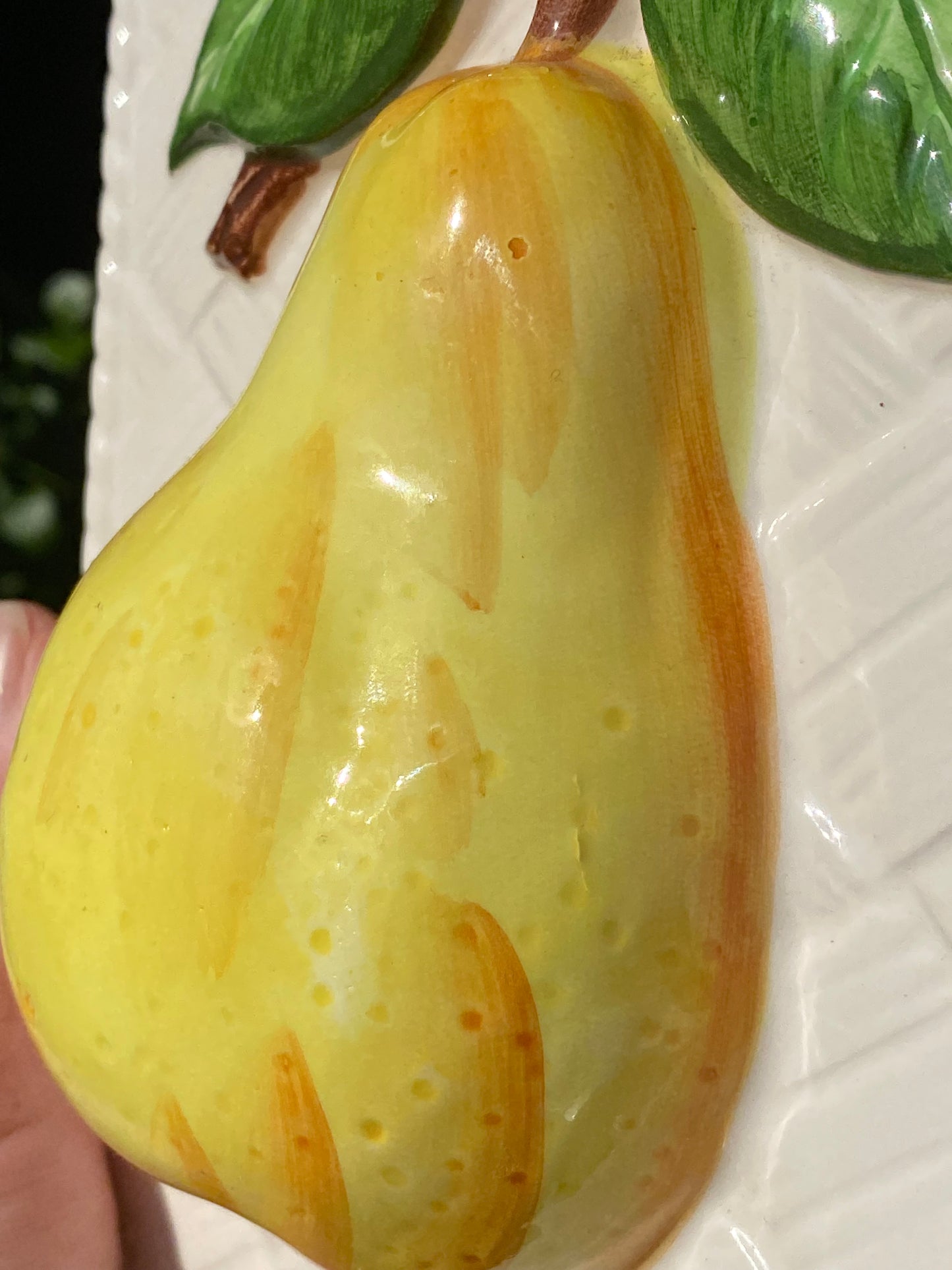 Vintage Japanese Wall Plate - Pear