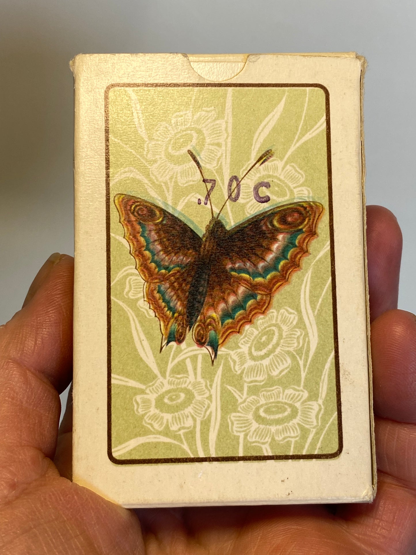 Vintage Hungarian Canasta/Bridge Playing Cards - Butterfly illustration