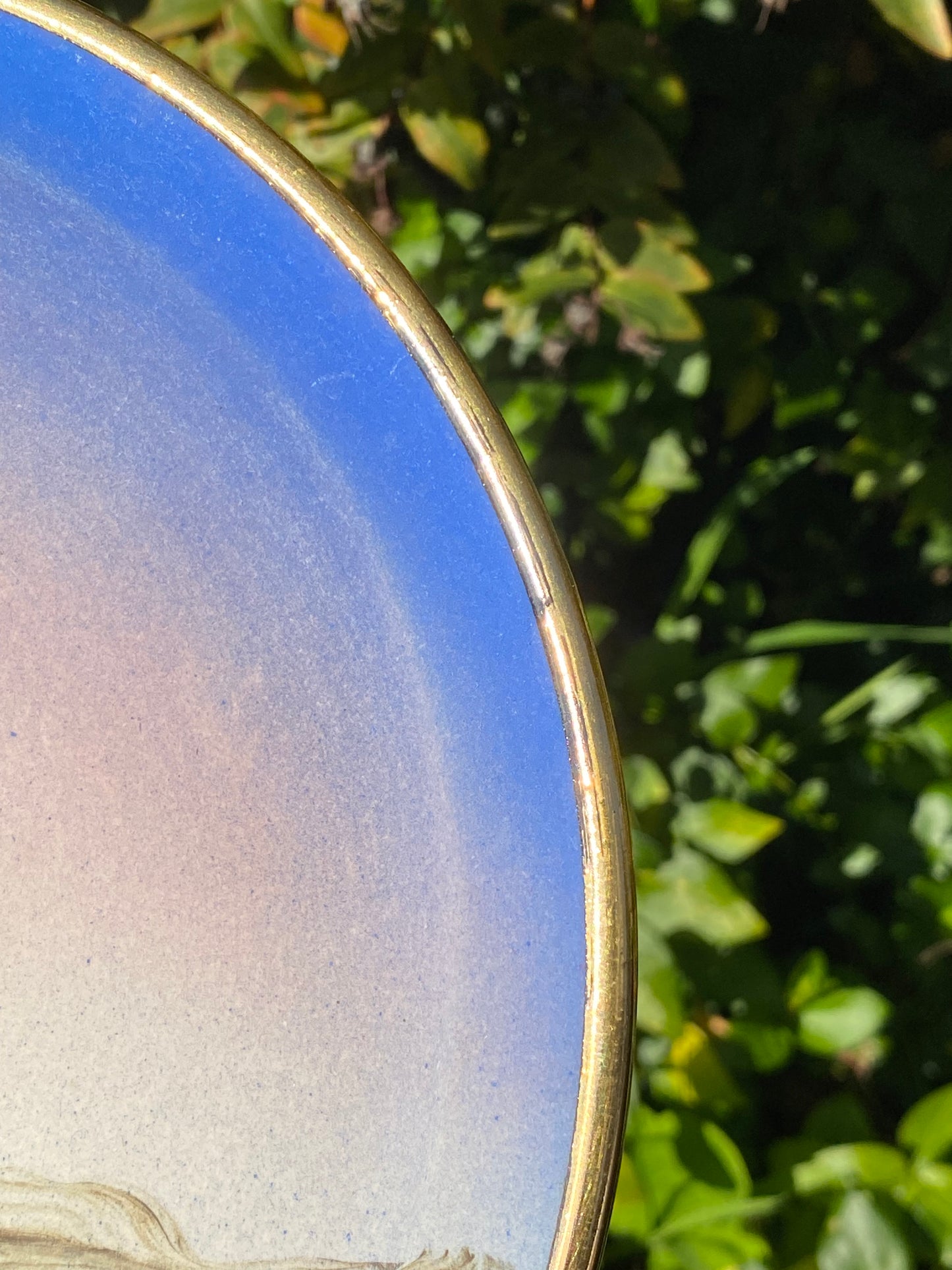 Trevor Pitt - Mt Gambier Pottery Display Plate - Blue Sky range