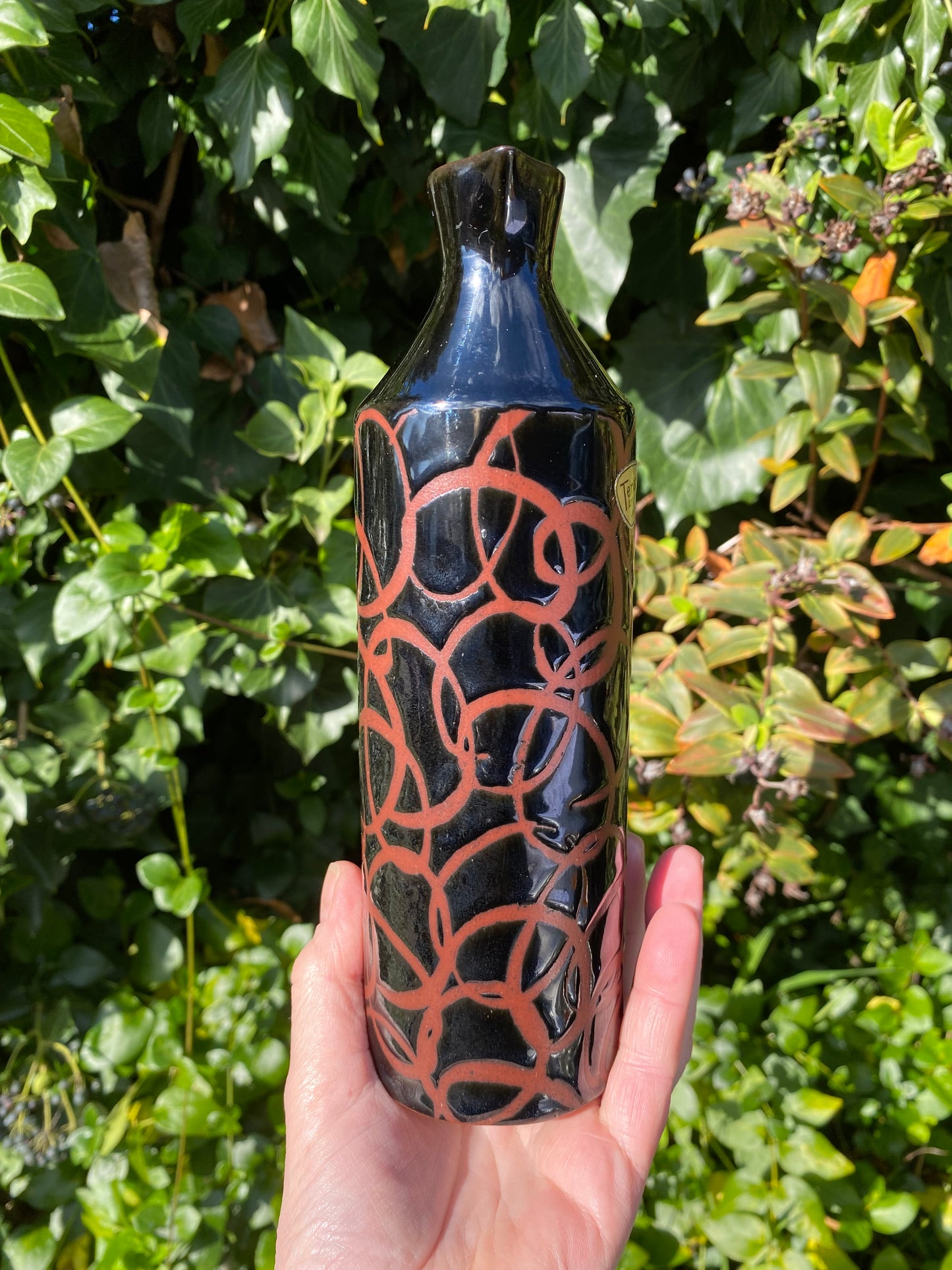 Vintage Japanese Mihama-yaki (御浜焼) decanter