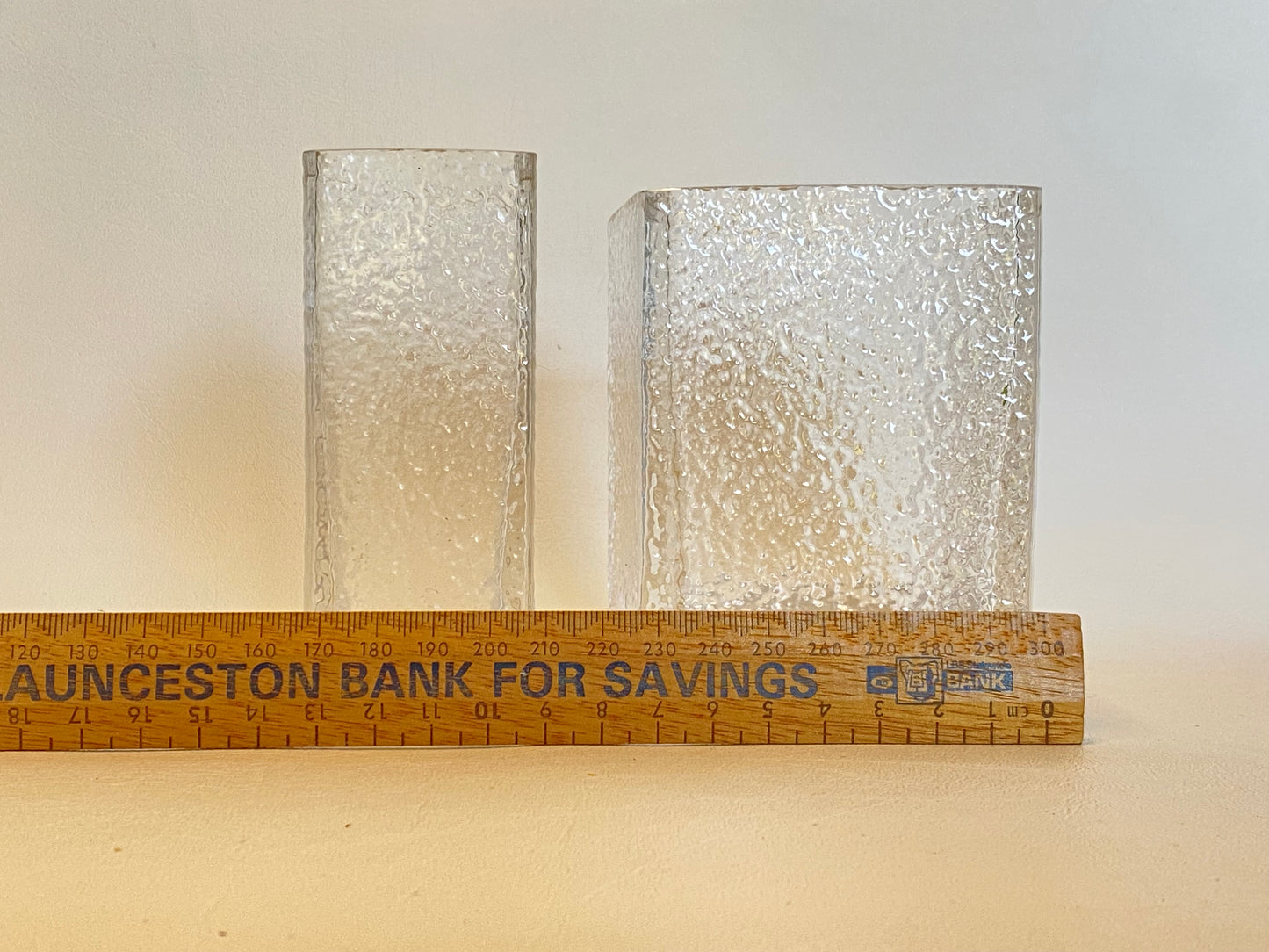 Pair of Vintage Dartington Textured Posy vases