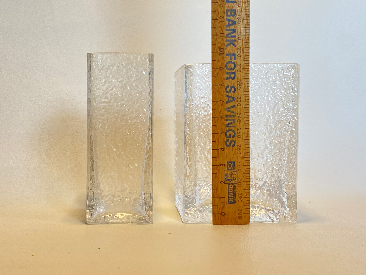 Pair of Vintage Dartington Textured Posy vases