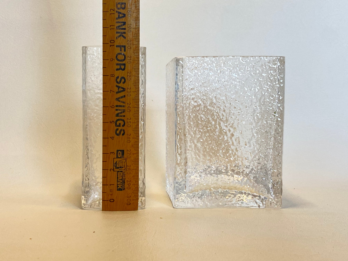 Pair of Vintage Dartington Textured Posy vases