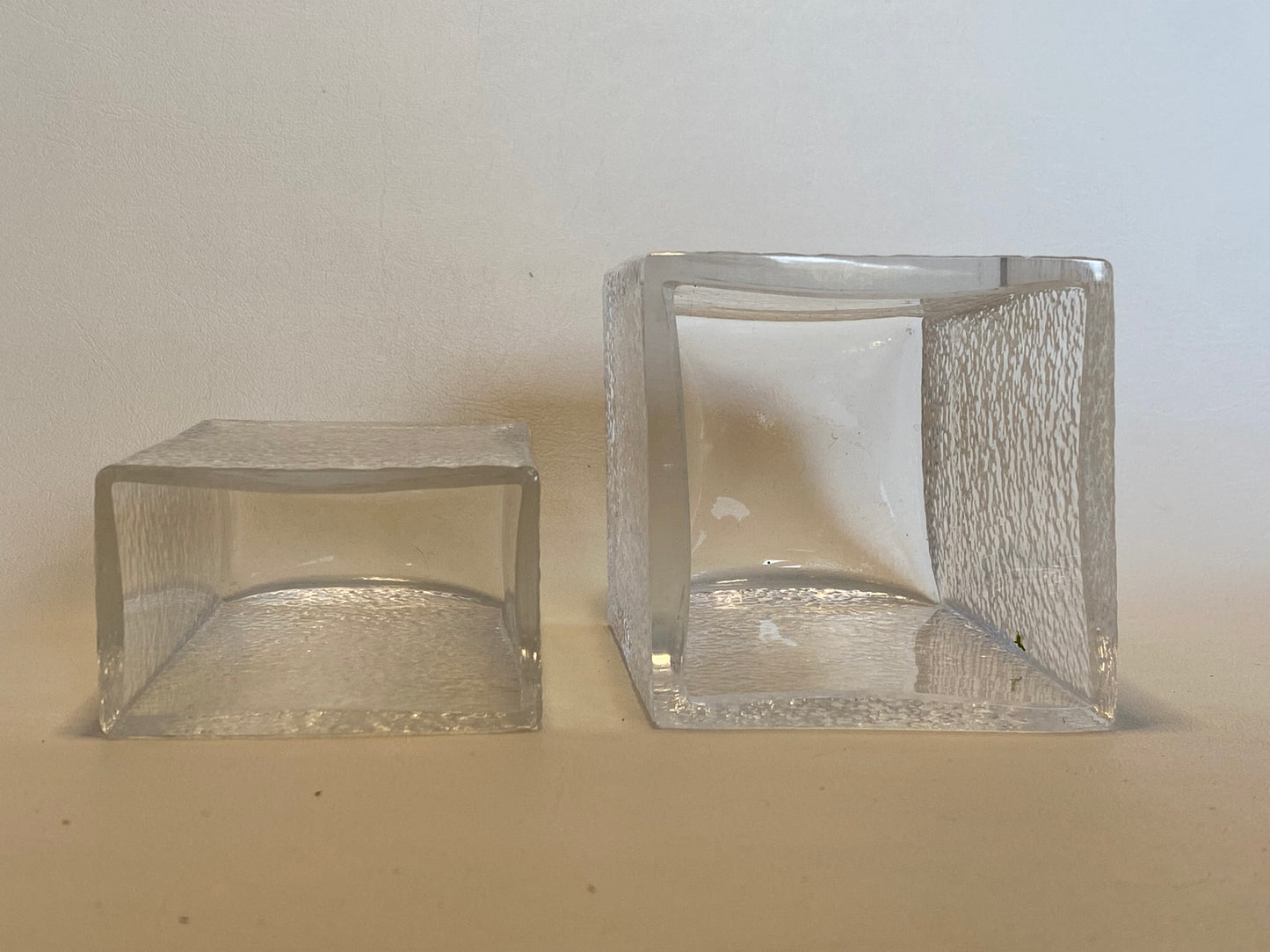 Pair of Vintage Dartington Textured Posy vases