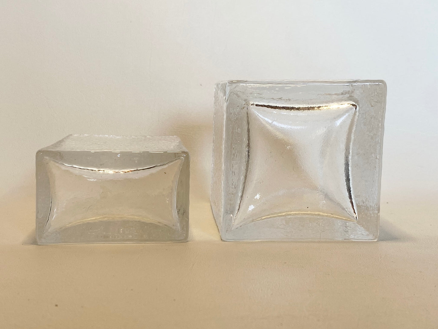 Pair of Vintage Dartington Textured Posy vases