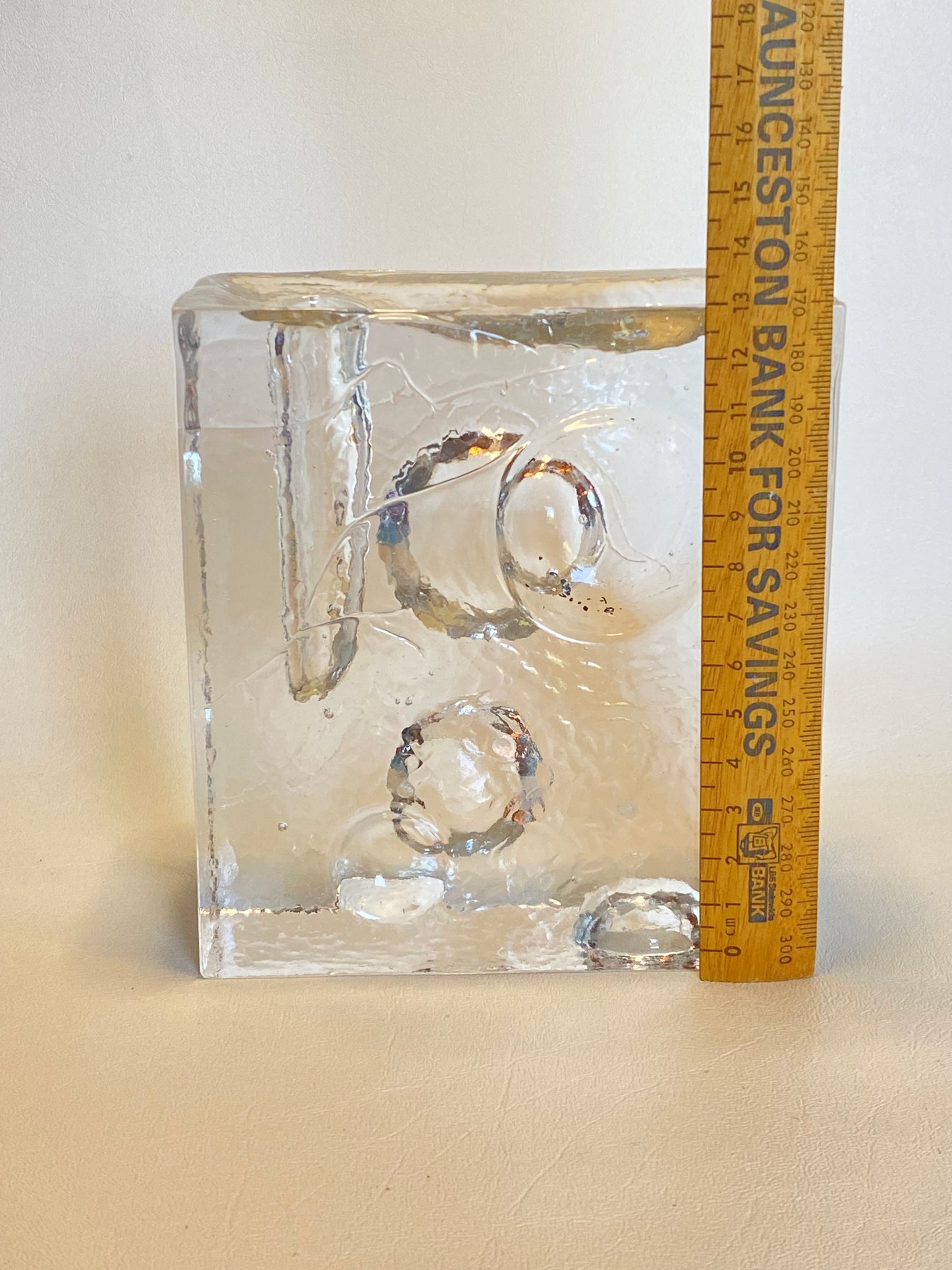 Uno Westerberg for Pukeberg Glasbruk Ice Block Vase