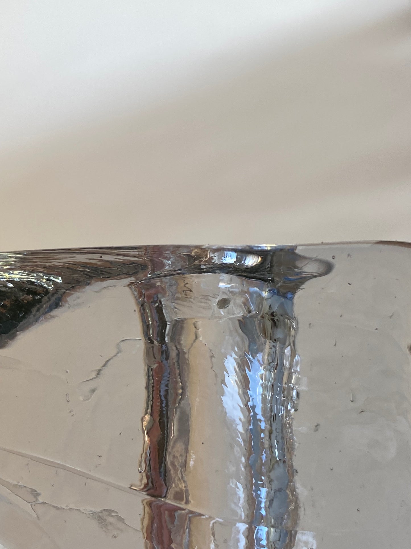 Uno Westerberg for Pukeberg Glasbruk Ice Block Vase