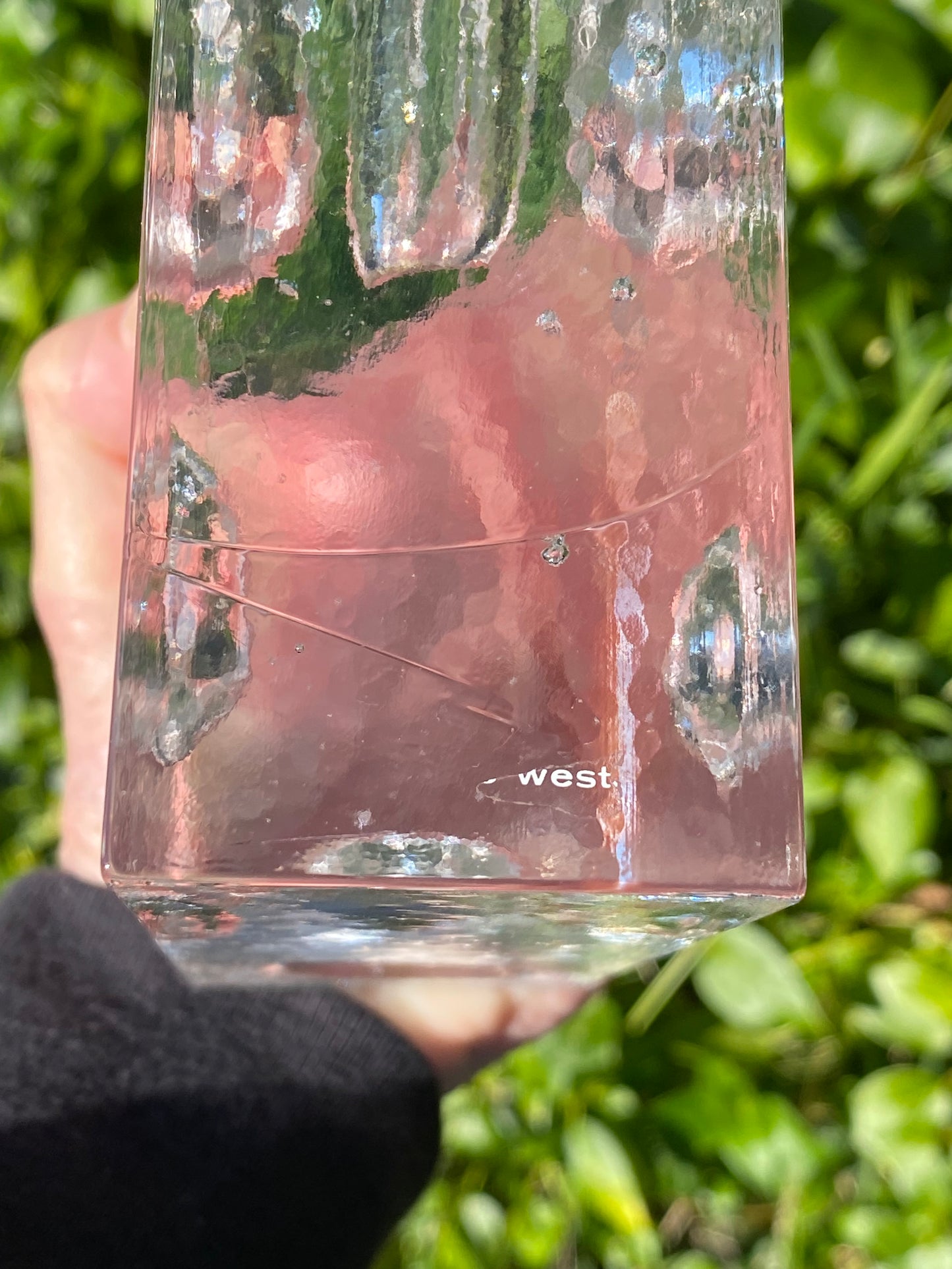 Uno Westerberg for Pukeberg Glasbruk Ice Block Vase