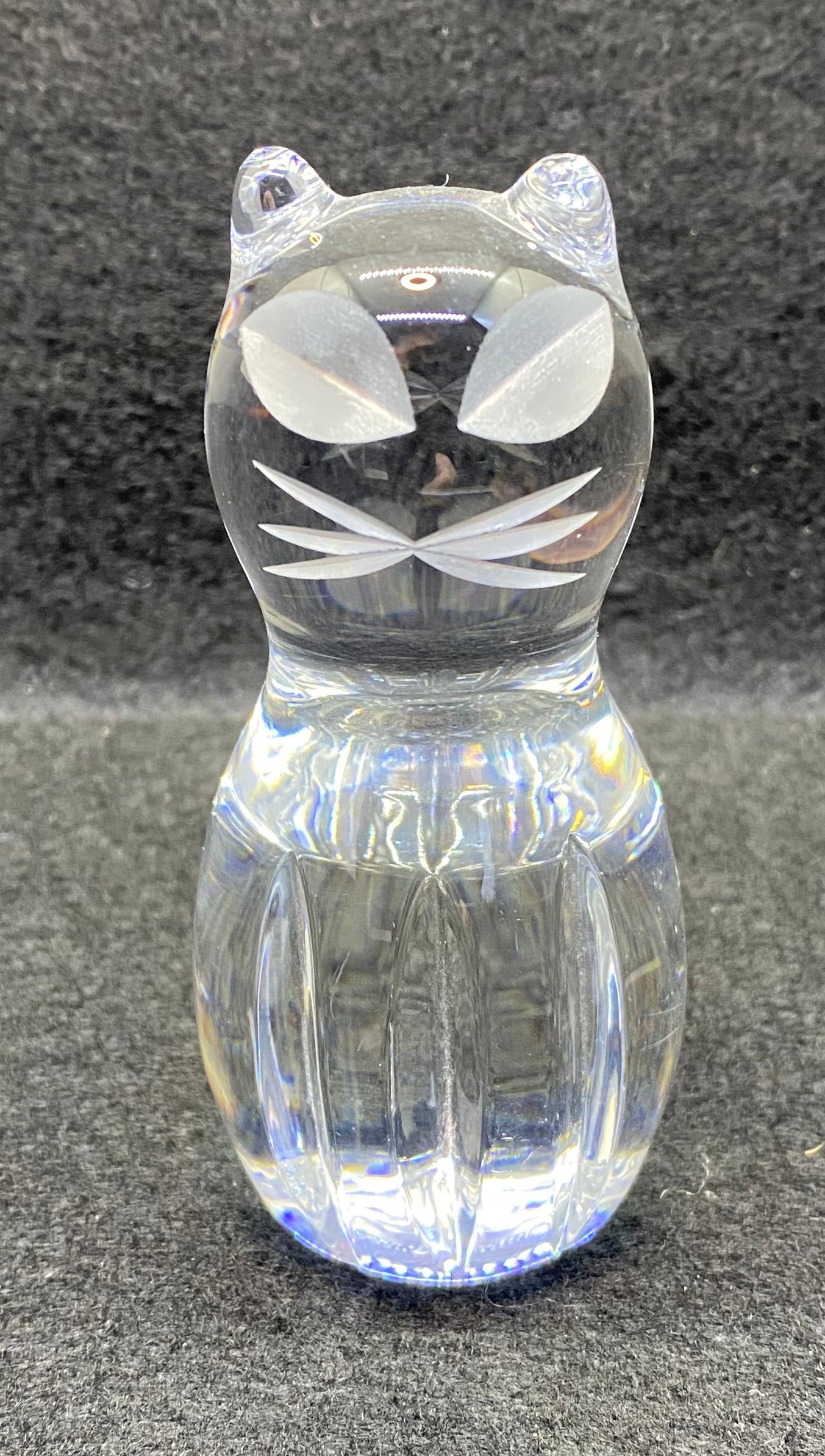 Spode Crystal Cat - 10 cm (no box)