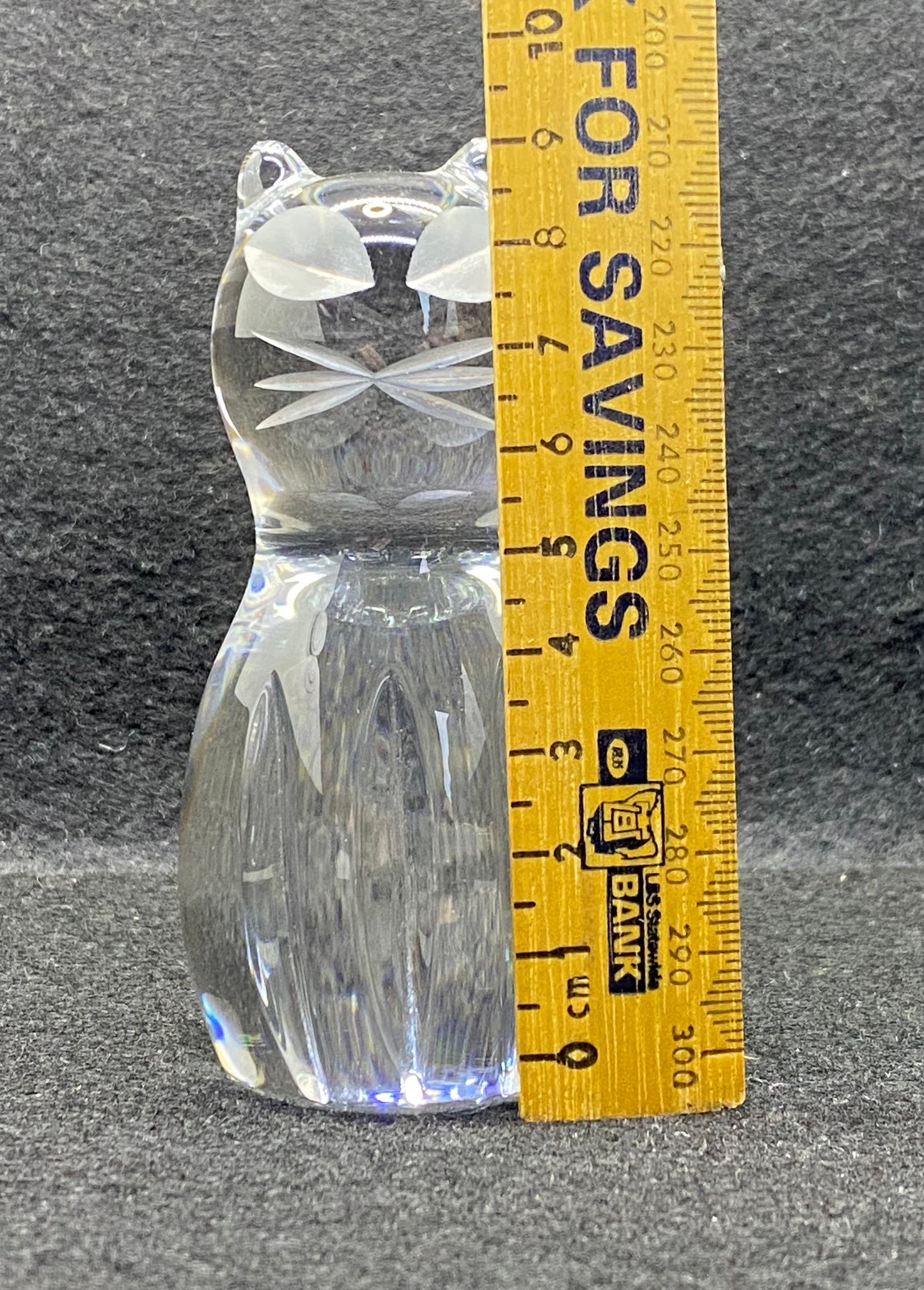Spode Crystal Cat - 10 cm (no box)
