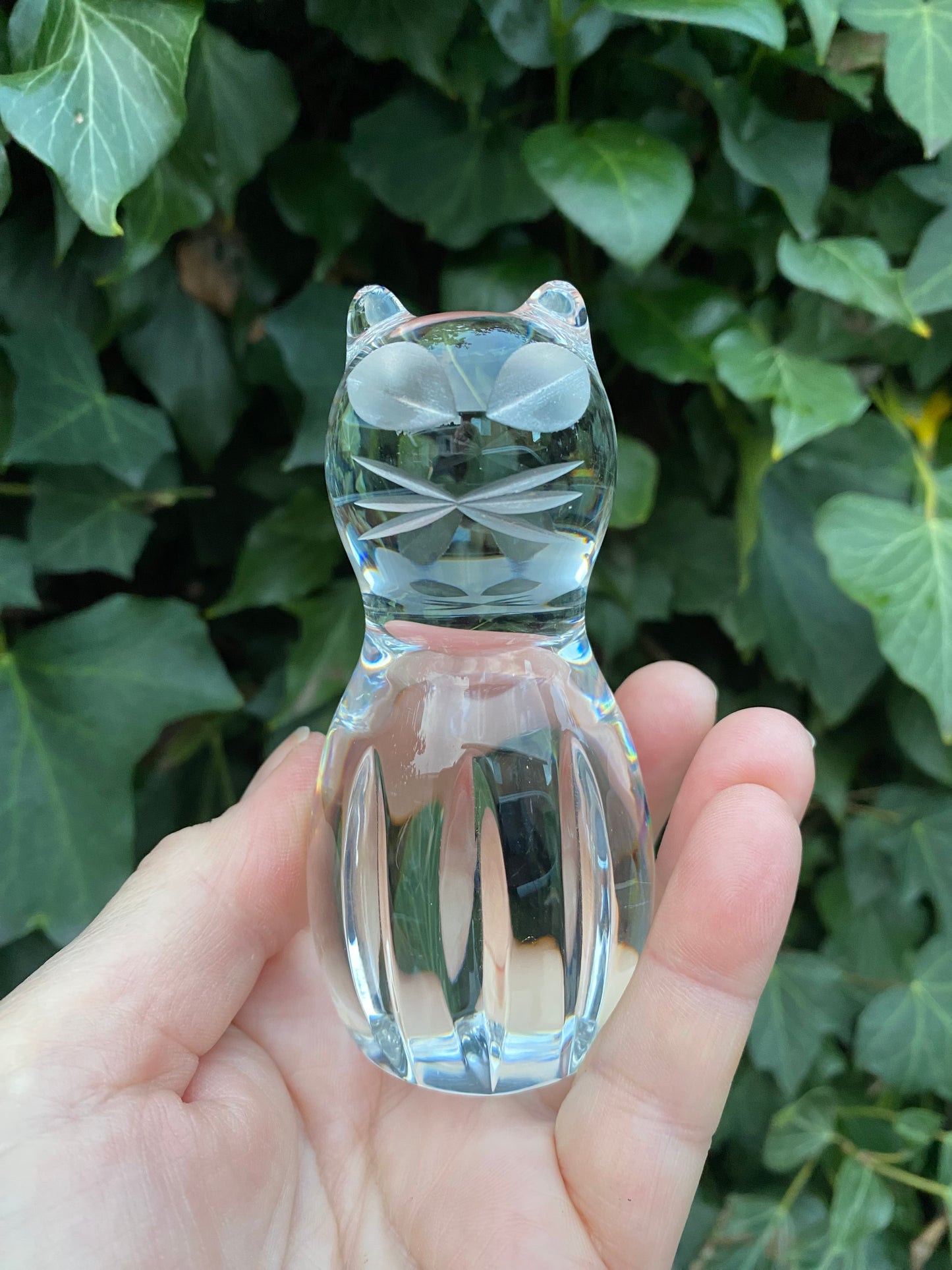 Spode Crystal Cat - 10 cm (no box)