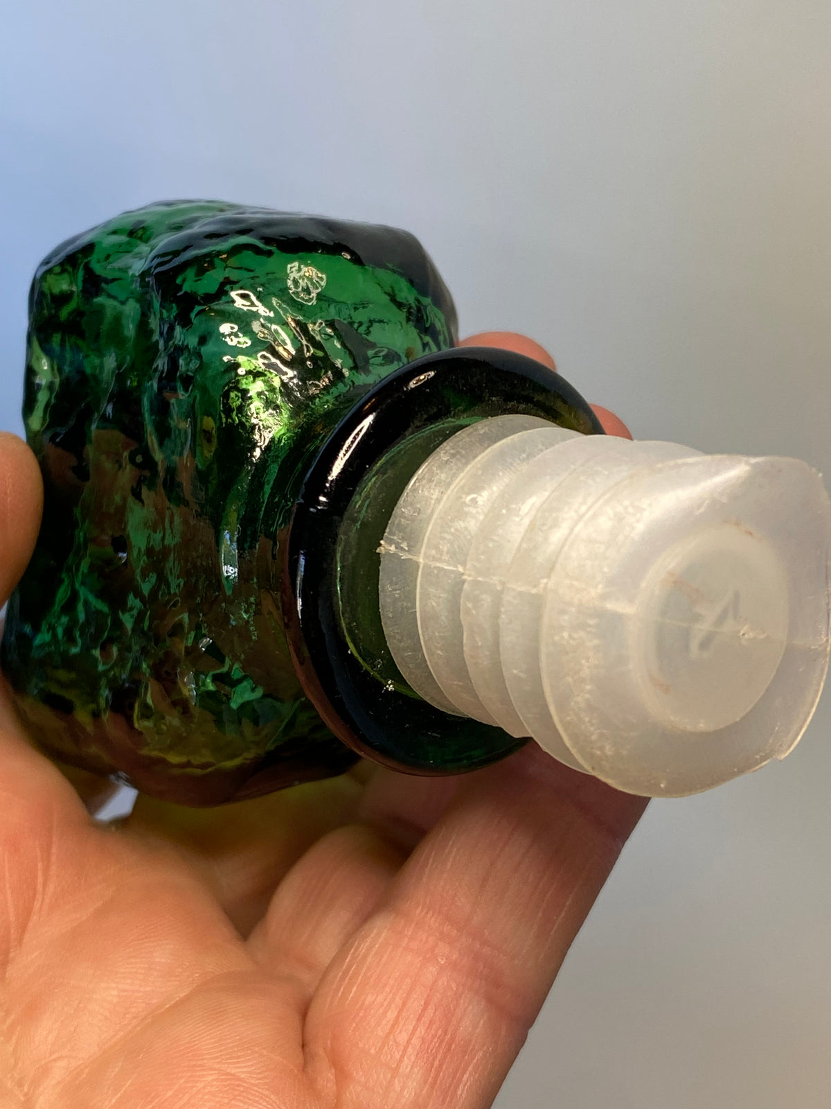 GREEN Brutalist Empoli Decanter
