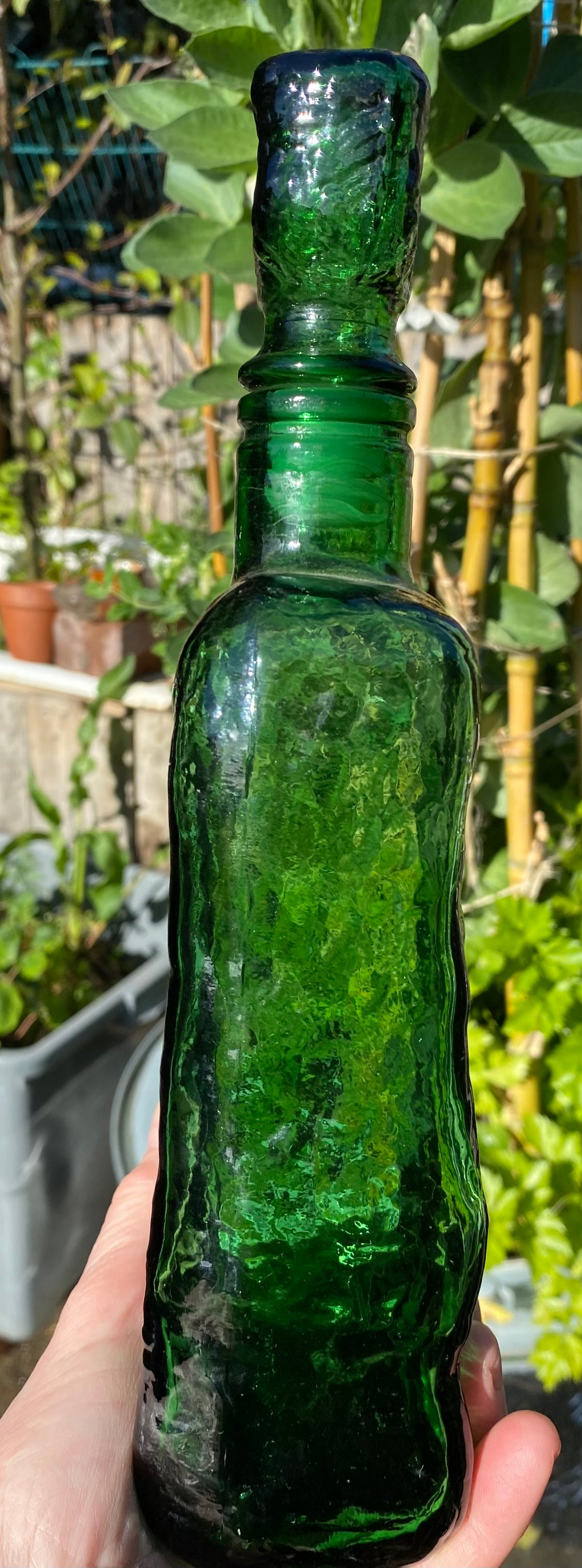 GREEN Brutalist Empoli Decanter
