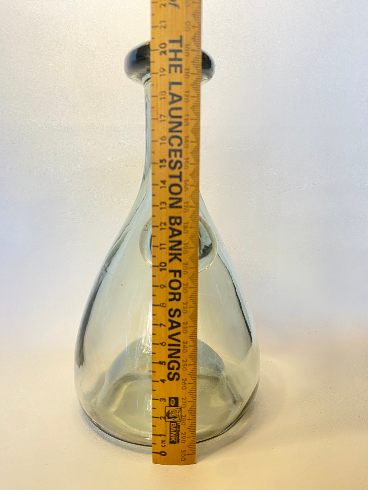 Vintage Holmegaard "Viking" glass decanter designed by Ole Winther - light smoke-grey hue