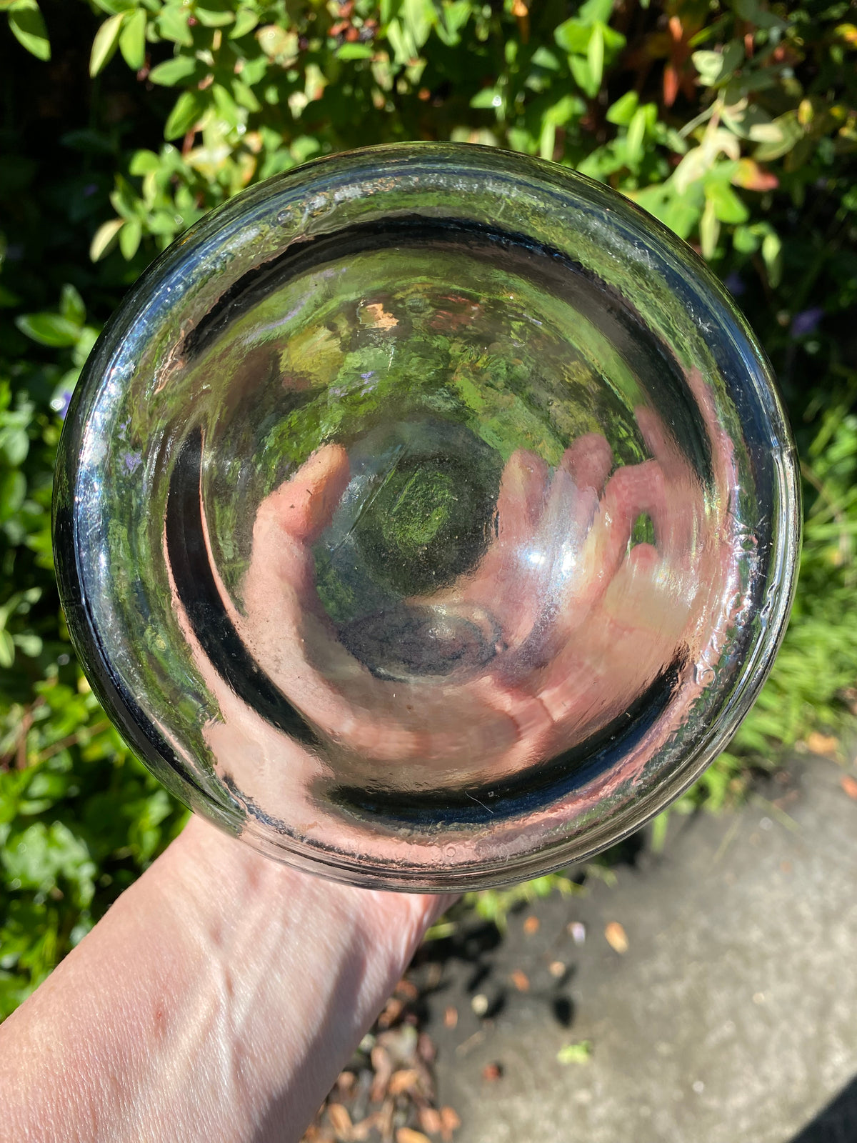 Vintage Holmegaard "Viking" glass decanter designed by Ole Winther - light smoke-grey hue